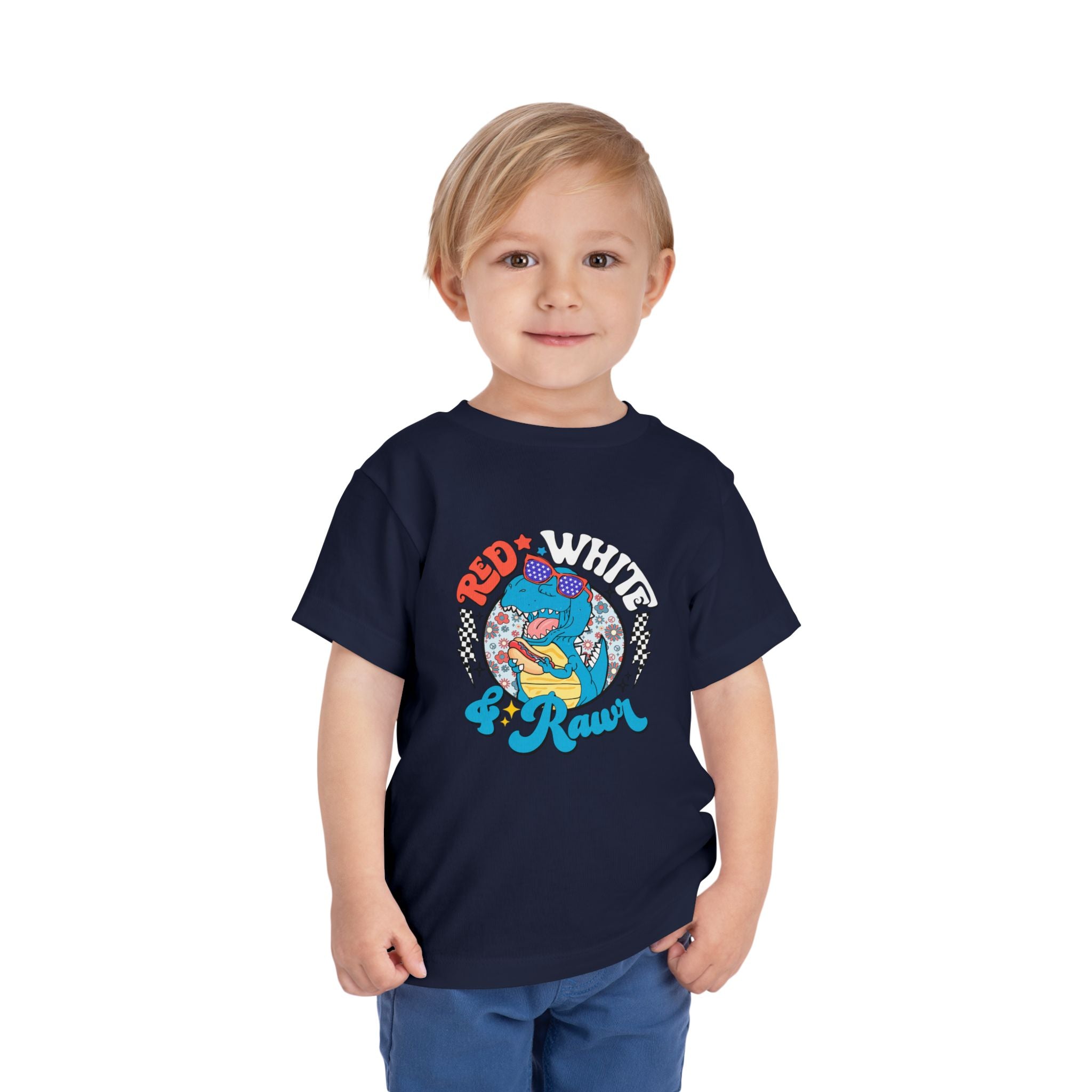 Toddler Tee — Red White & Roar Retro