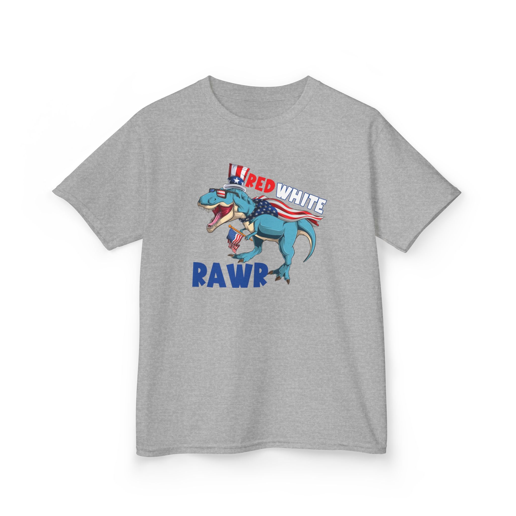 Kids Tee — Red, White & RAWR