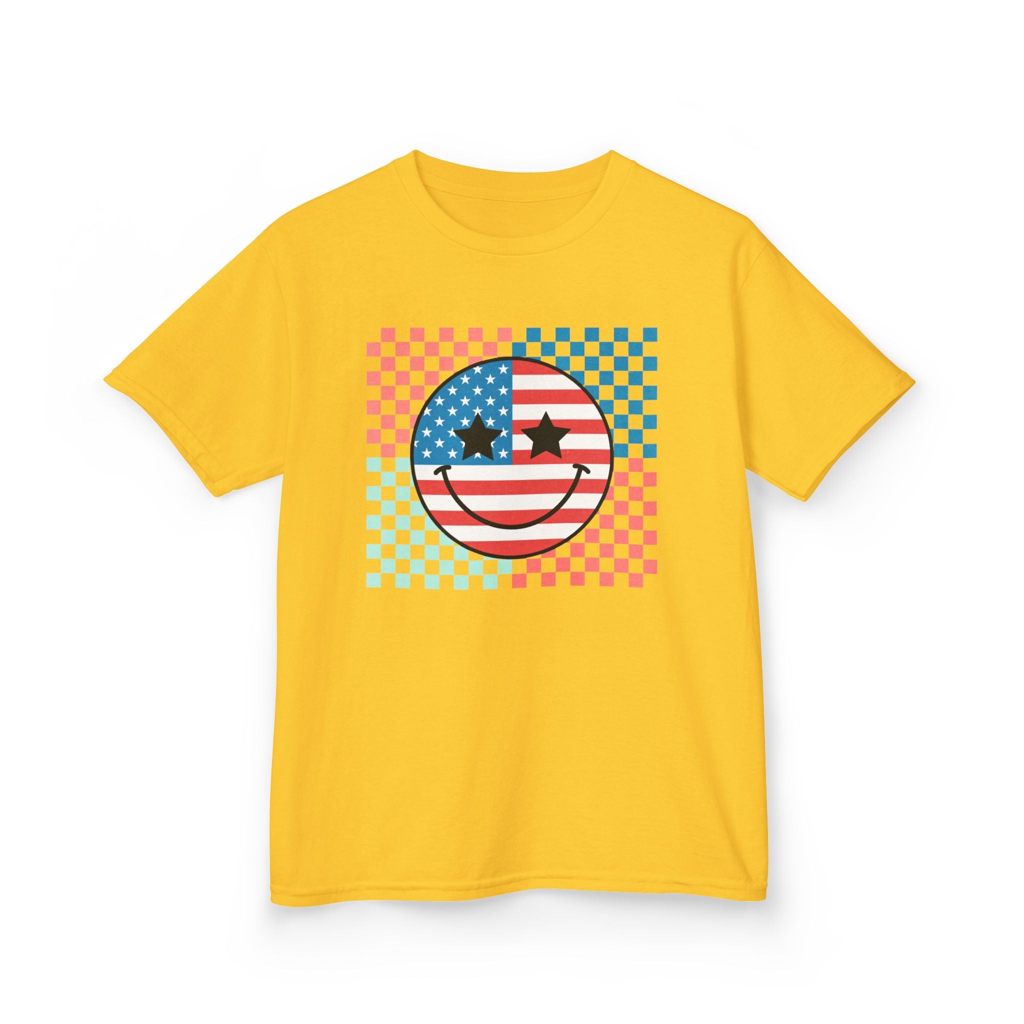 Kids Tee — American Flag Smiley
