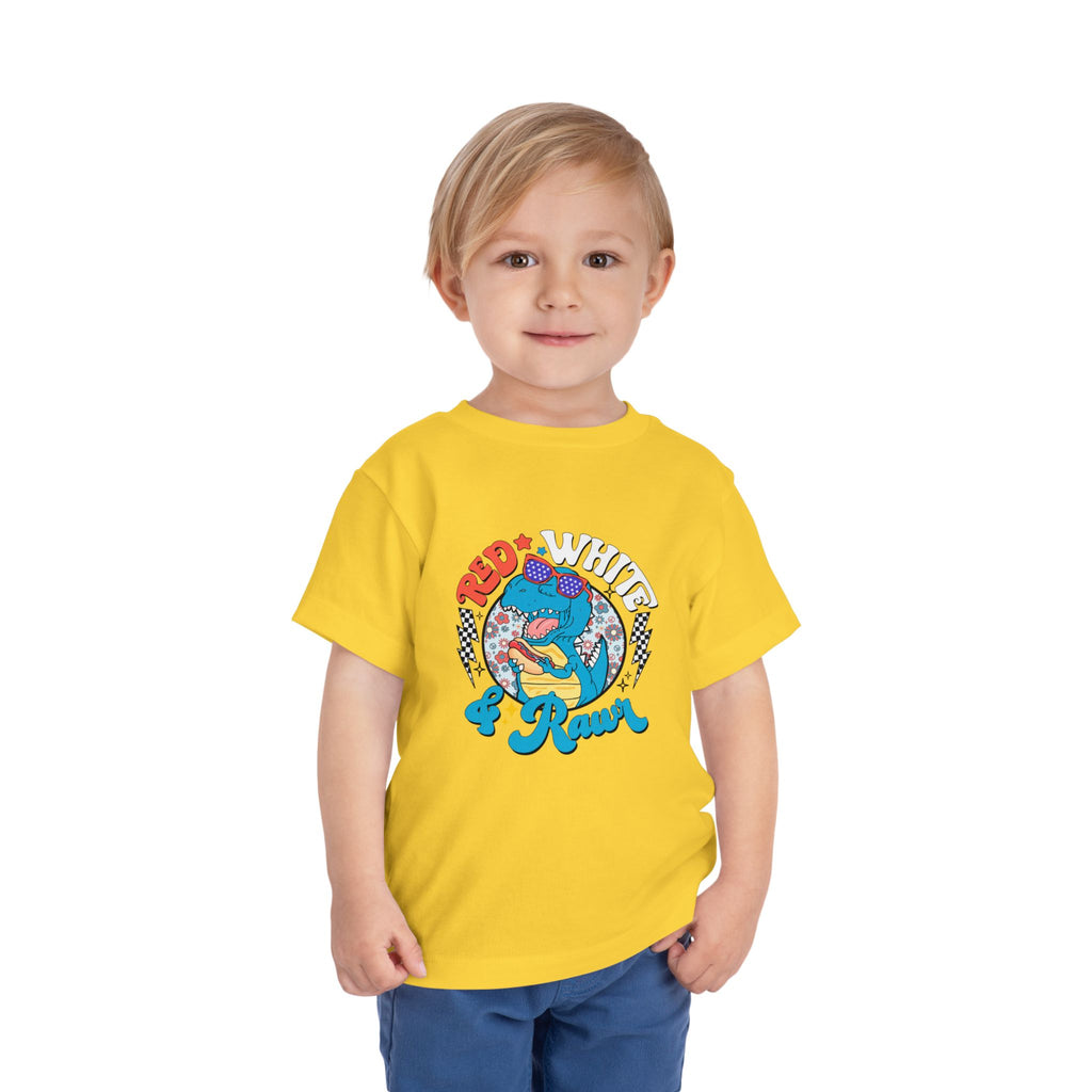 Toddler Tee — Red White & Roar Retro