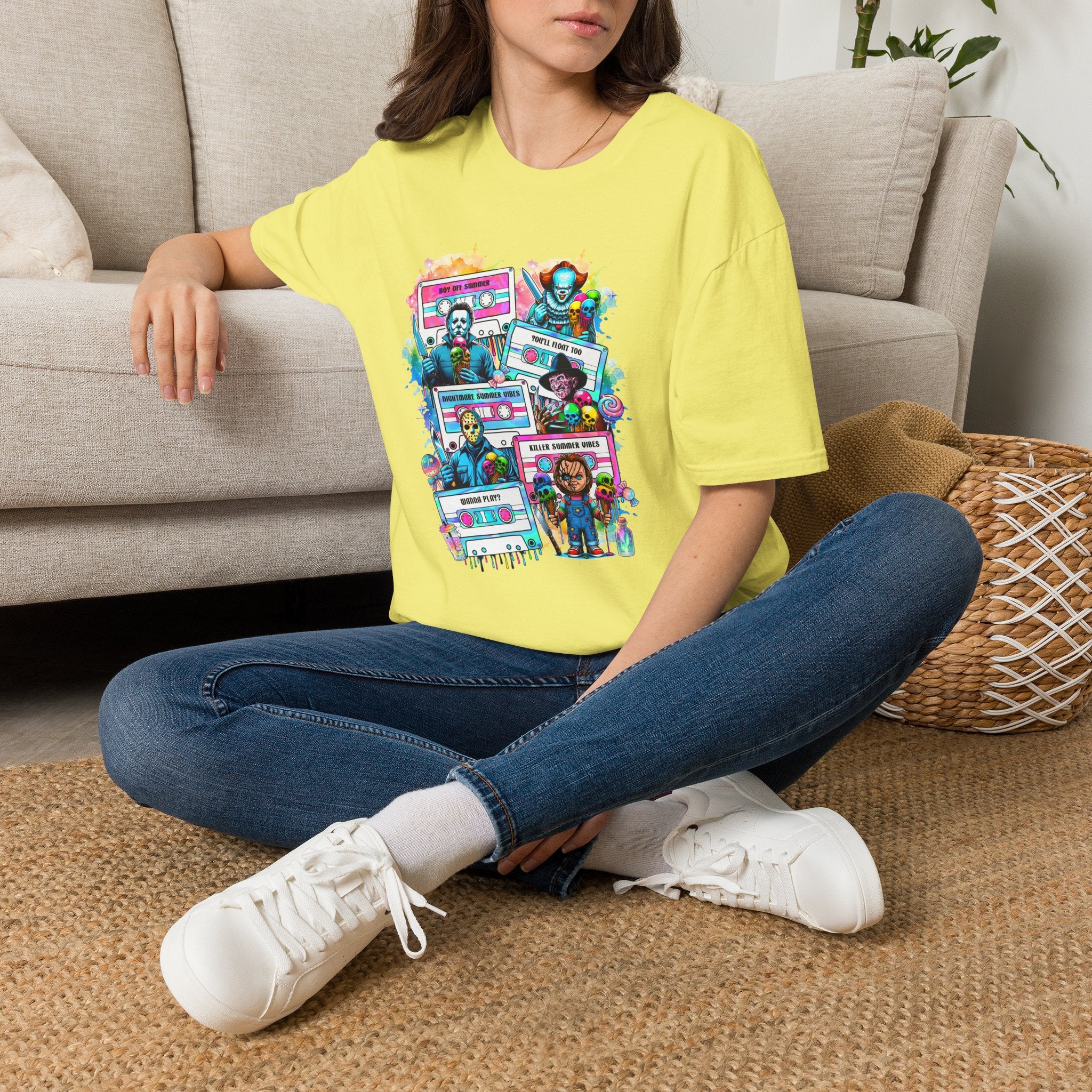 Horror Icons Cassette Tape T-Shirt