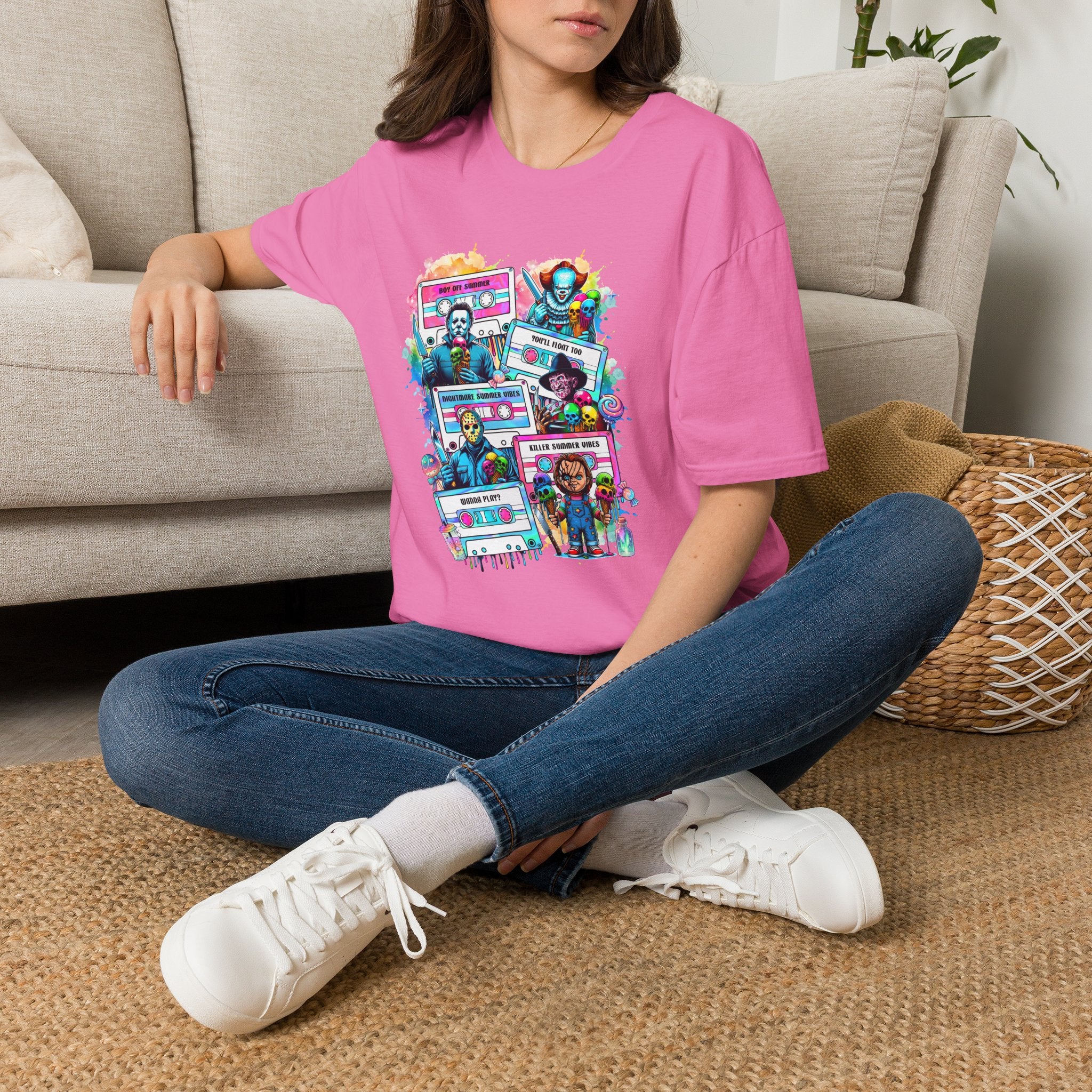 Horror Icons Cassette Tape T-Shirt