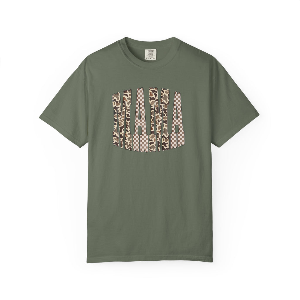 Camo & Checkered Graphic T-Shirt