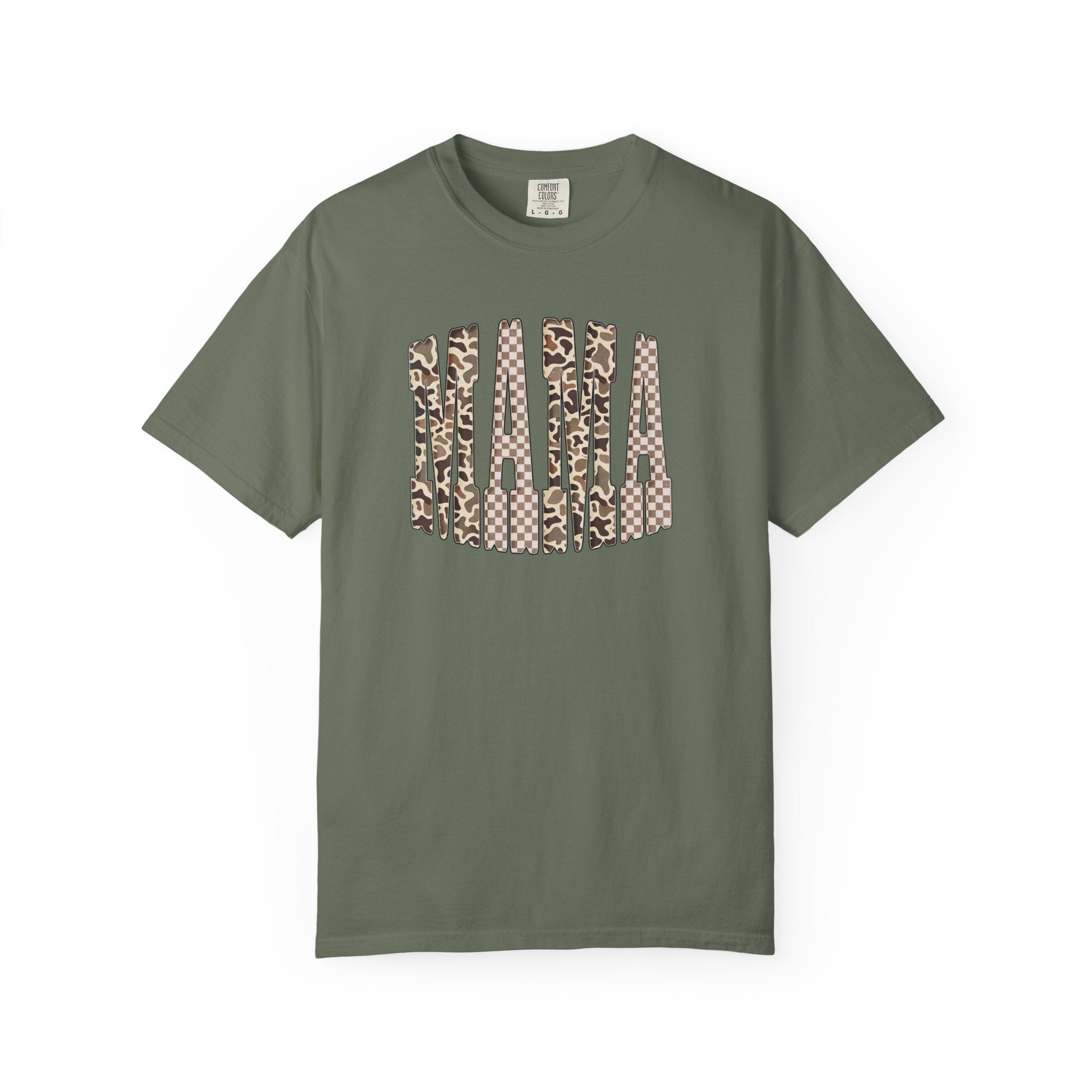 Camo & Checkered Graphic T-Shirt