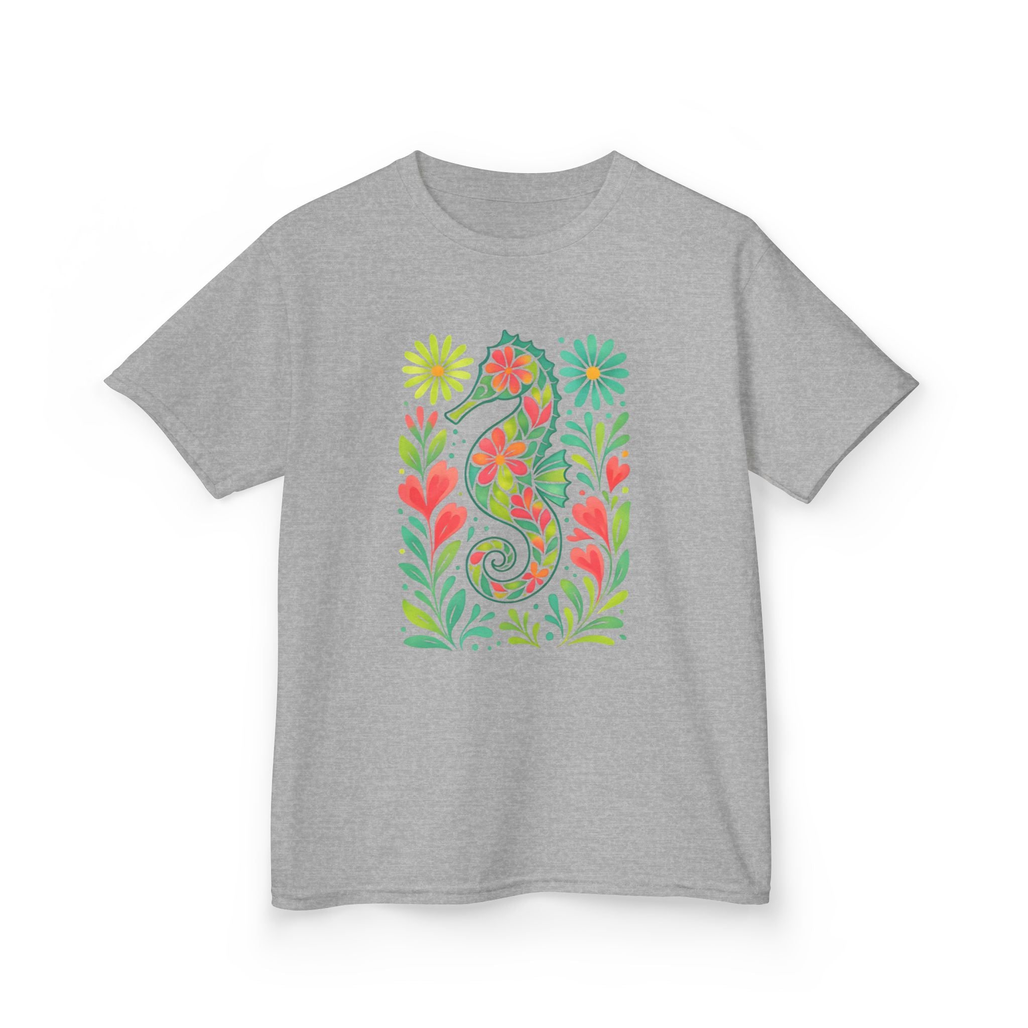 Kids Seahorse Floral Tee