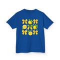 Bright Citrus Orange Pattern Kids Tee