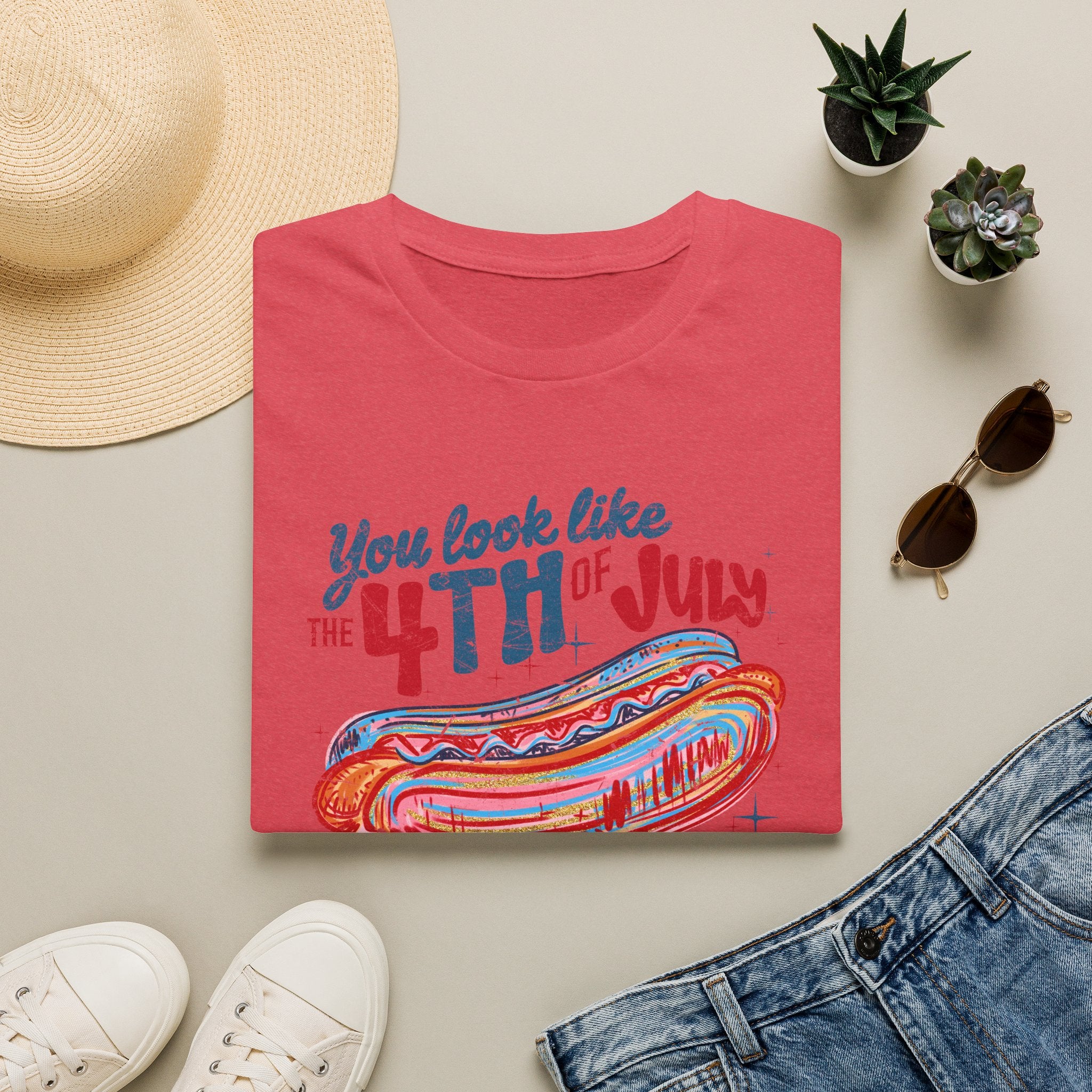 4th of July Hot Dog Tee