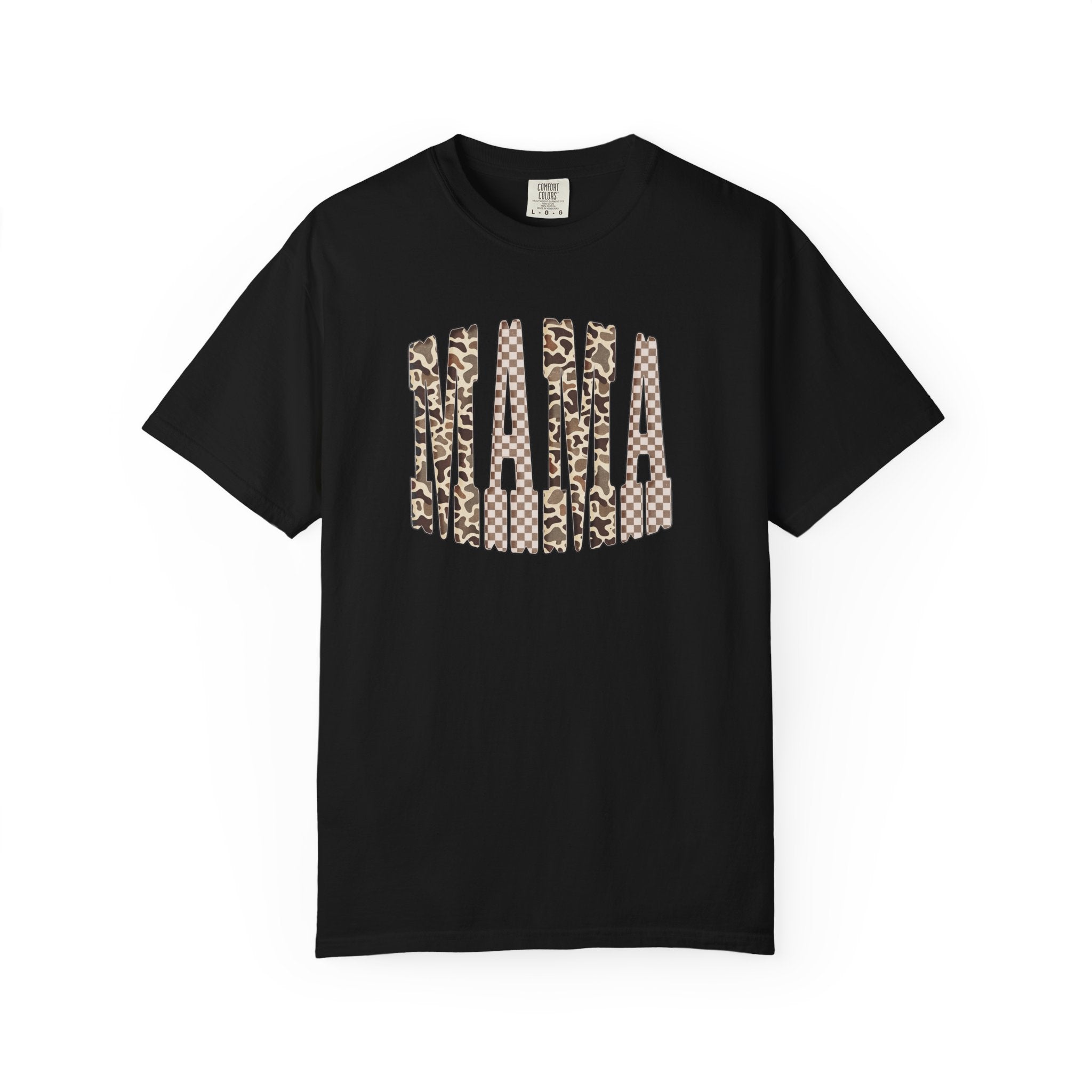 Camo & Checkered Graphic T-Shirt