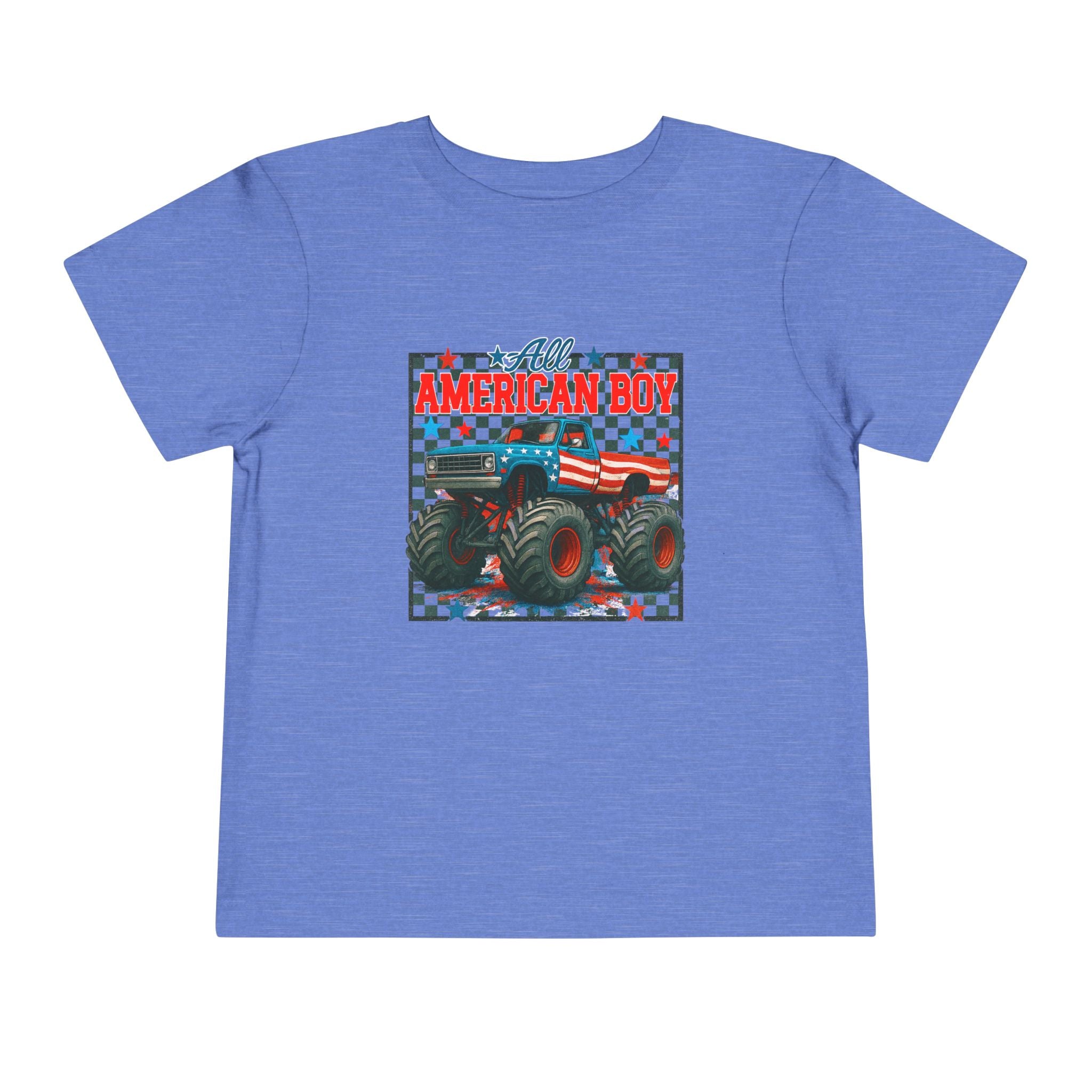 TODDLER -All American Boy Monster Truck Tee