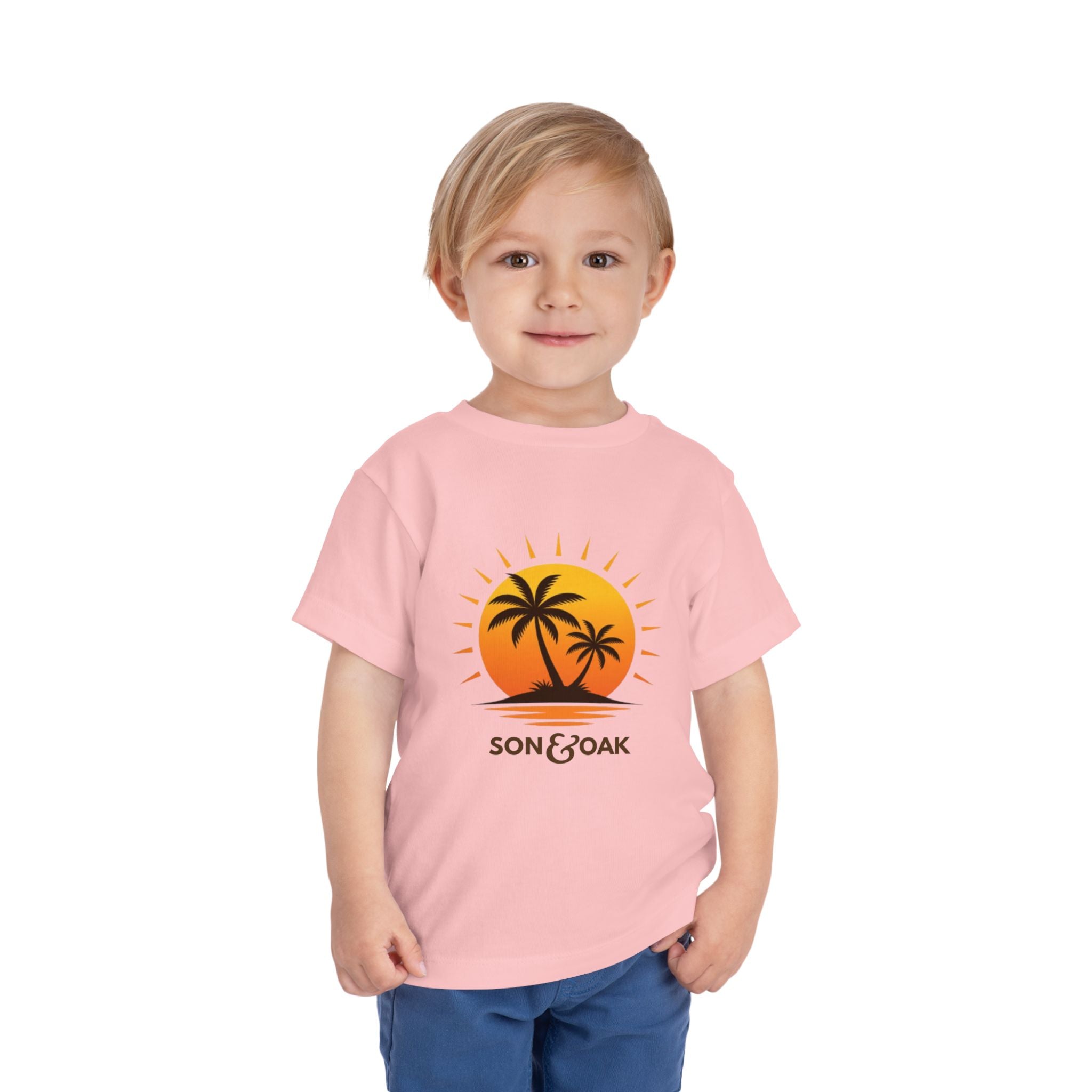 Toddler Tee — Sunset Palm Tree
