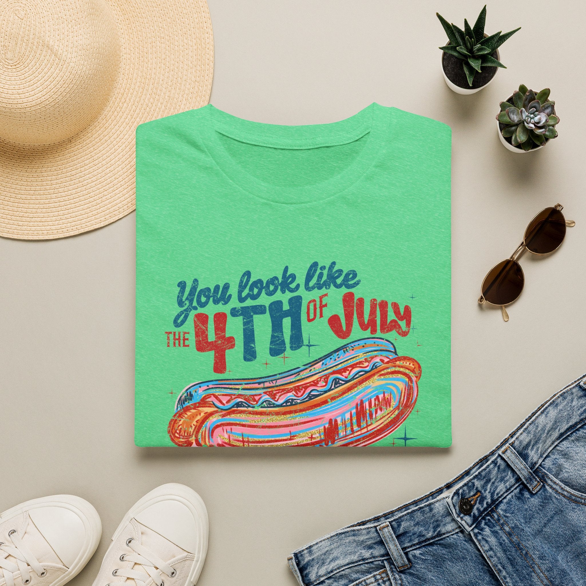 4th of July Hot Dog Tee