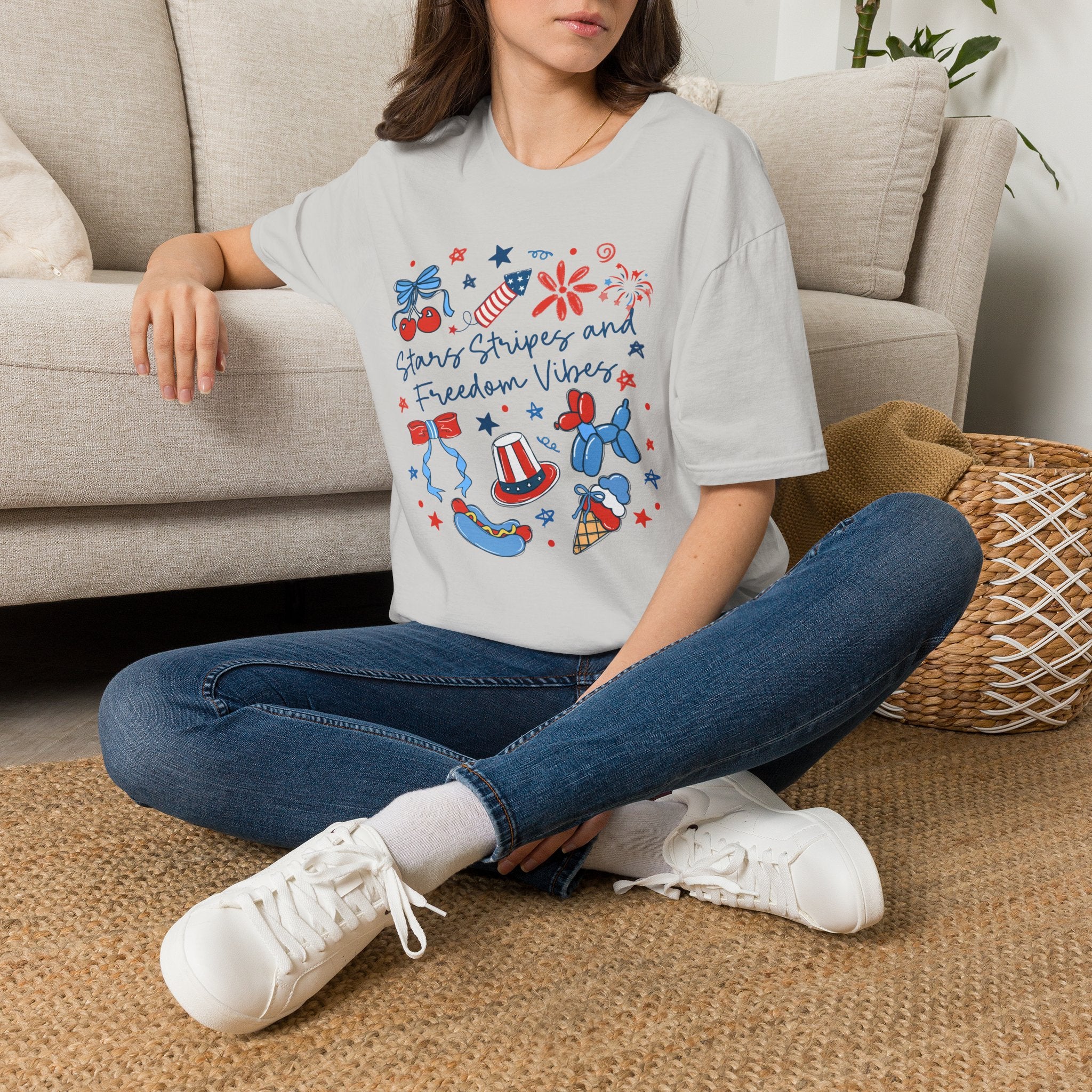 Stars, Stripes & Freedom Vibes Tee
