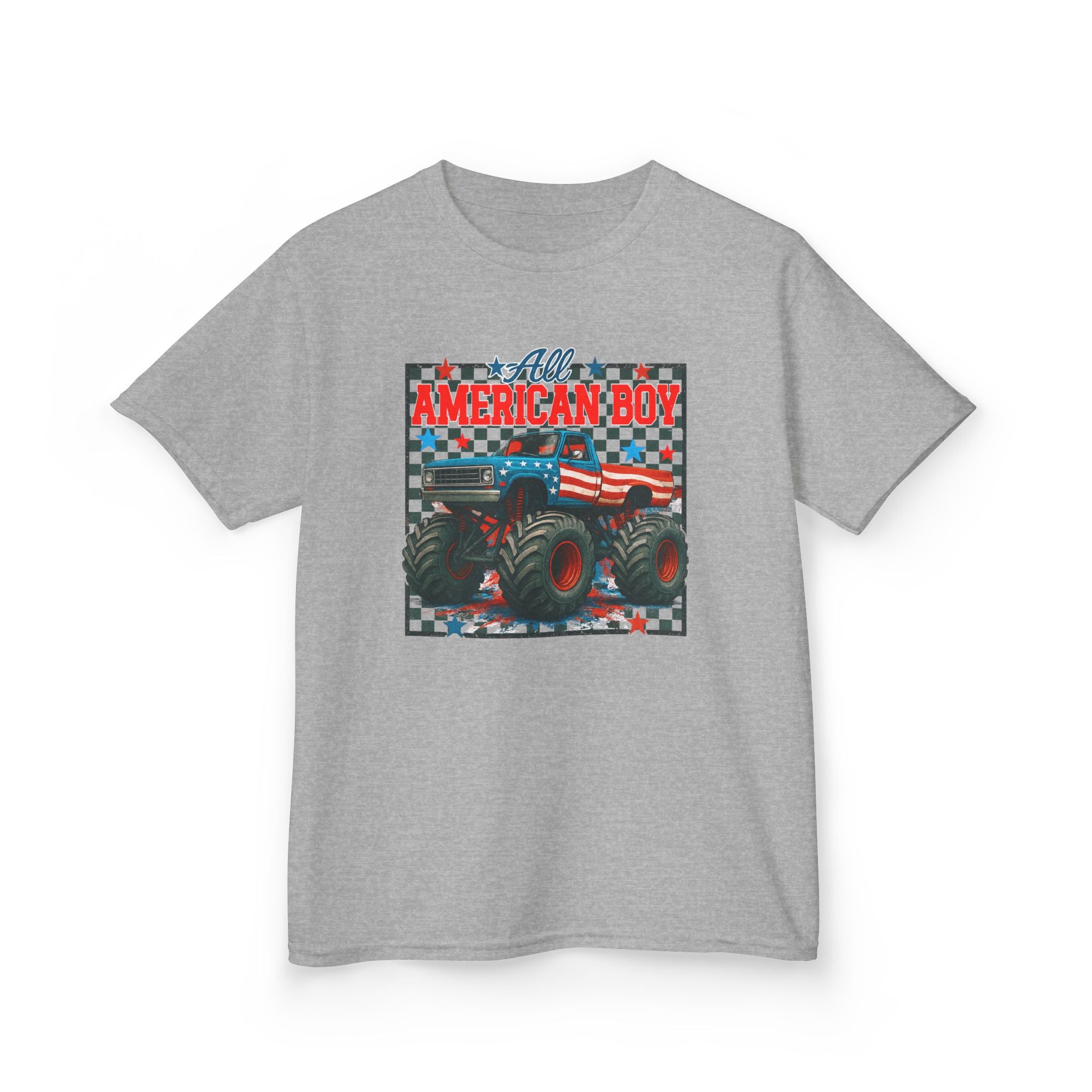 Kids Tee — All American Boy Monster Truck