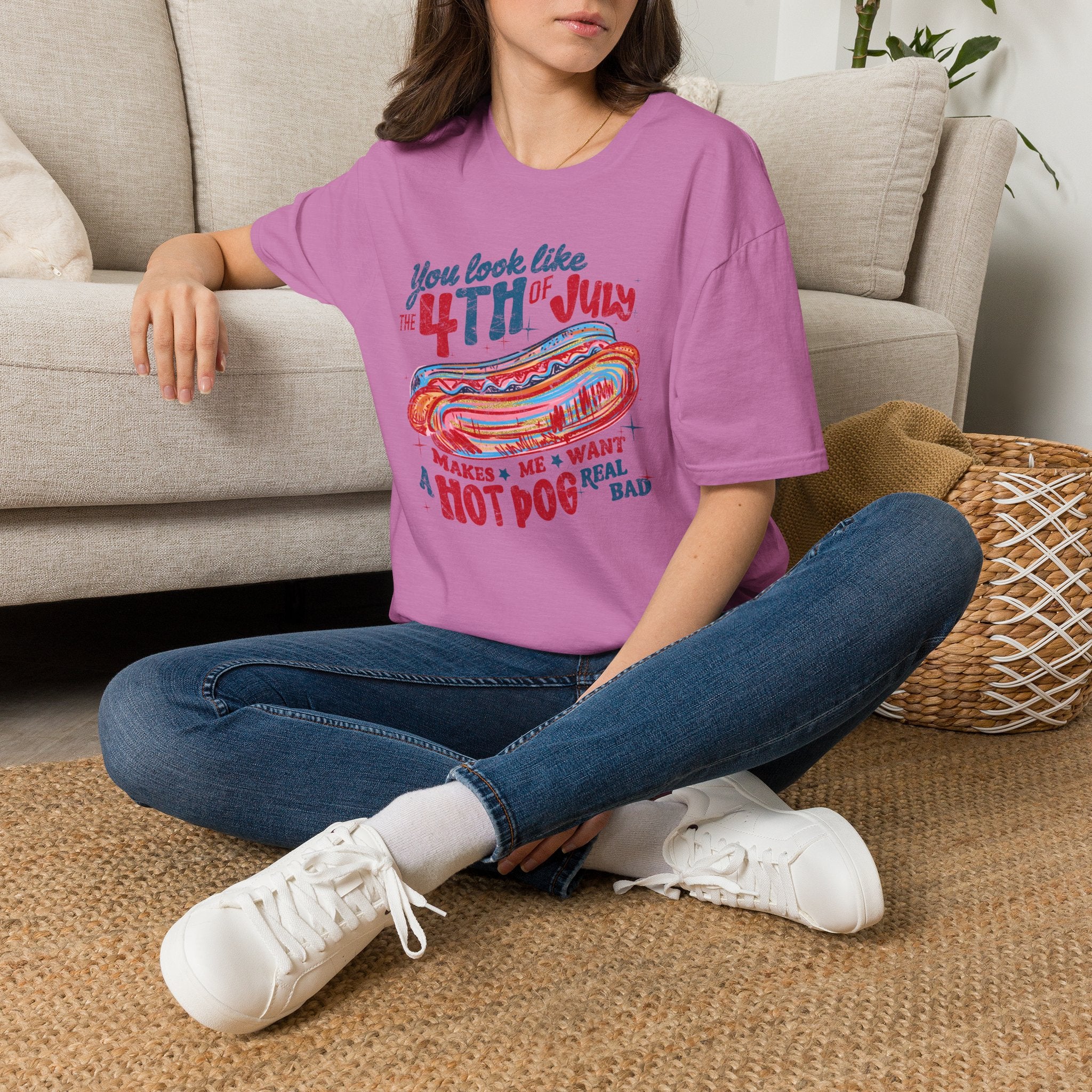 4th of July Hot Dog Tee