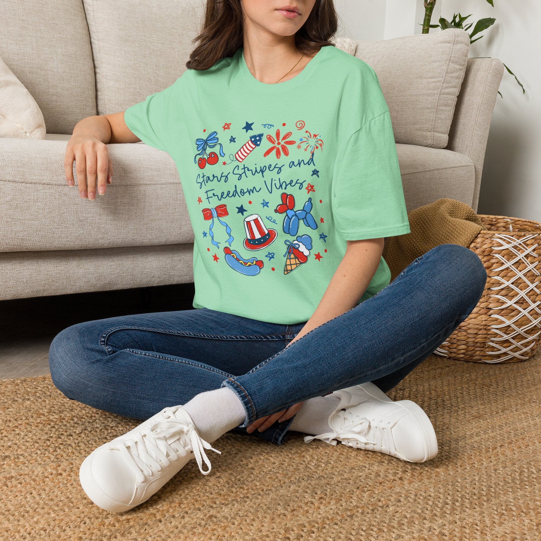 Stars, Stripes & Freedom Vibes Tee