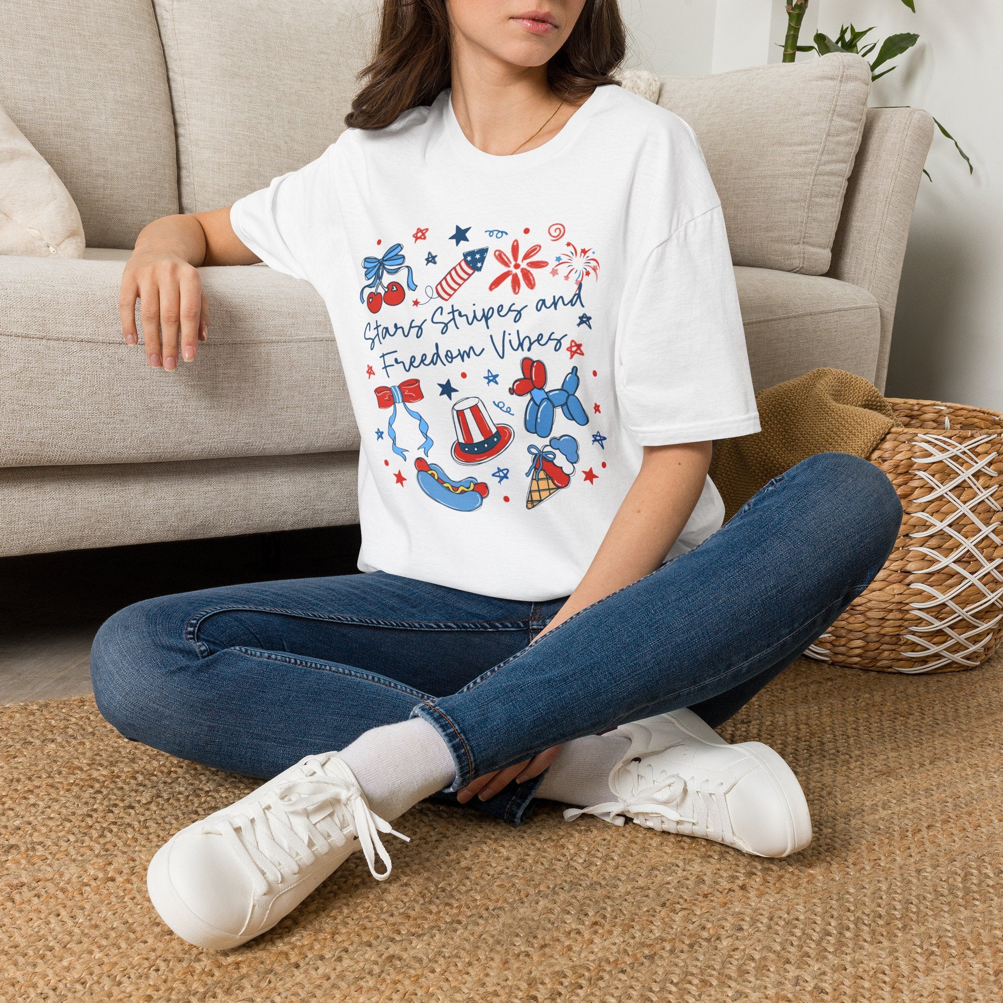 Stars, Stripes & Freedom Vibes Tee