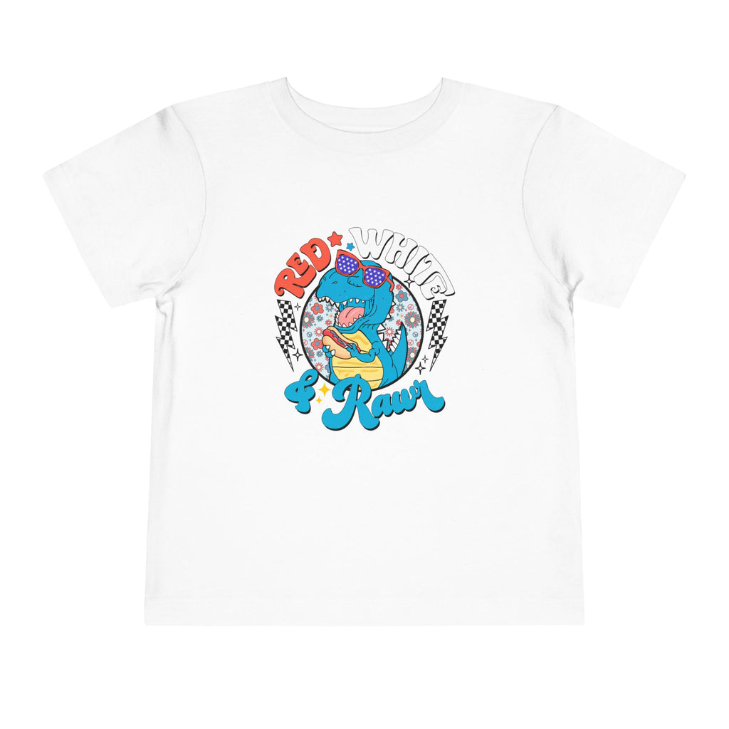 Toddler Tee — Red White & Roar Retro