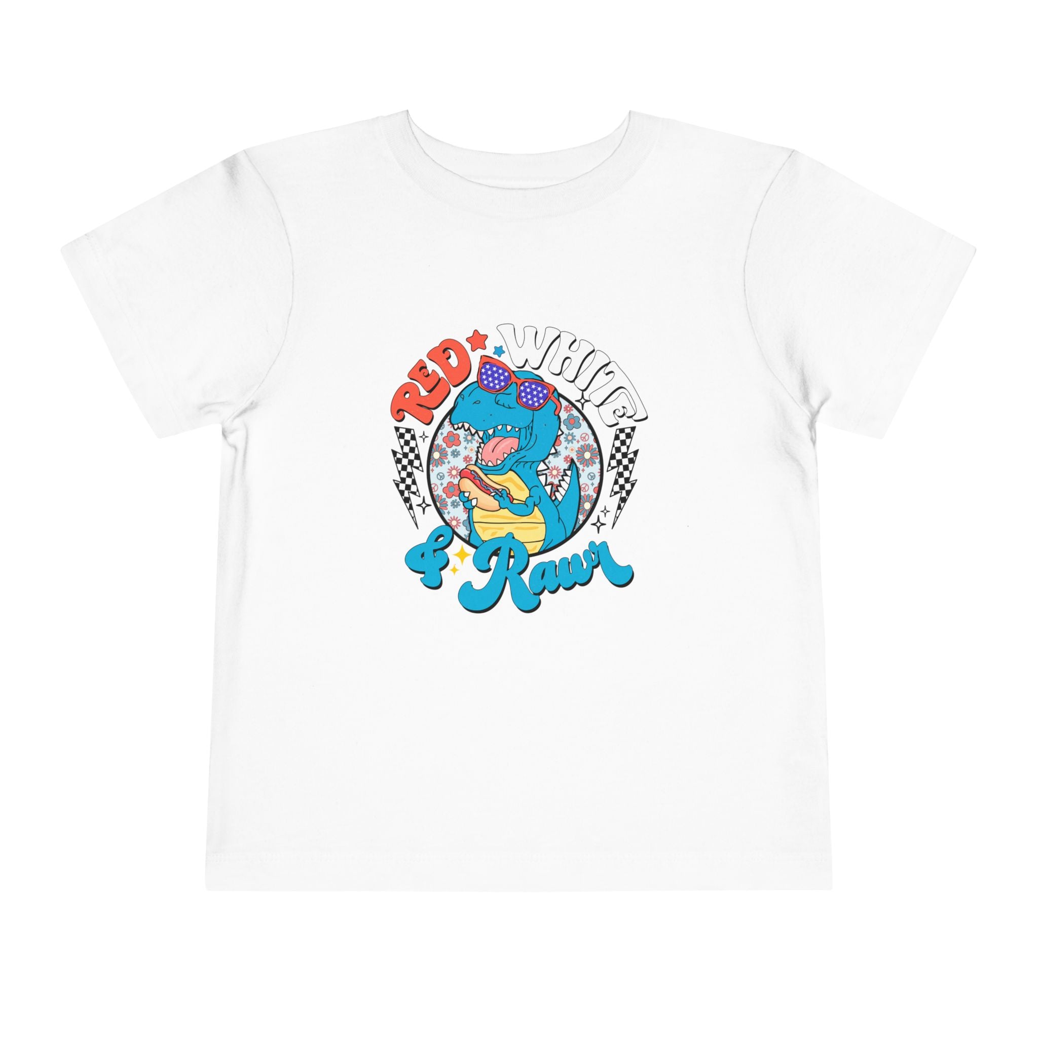Toddler Tee — Red White & Roar Retro