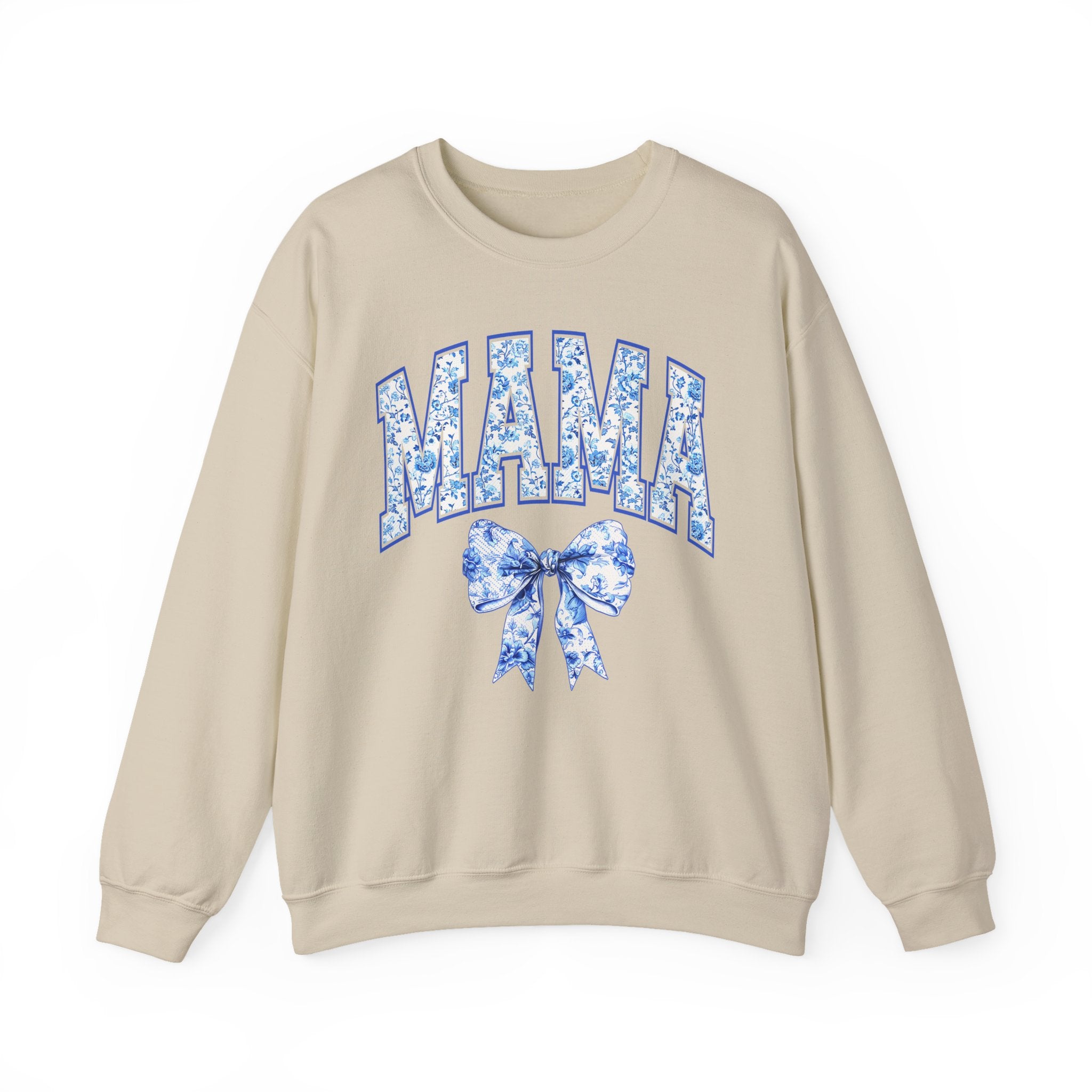 Mama Floral Bow Sweatshirt