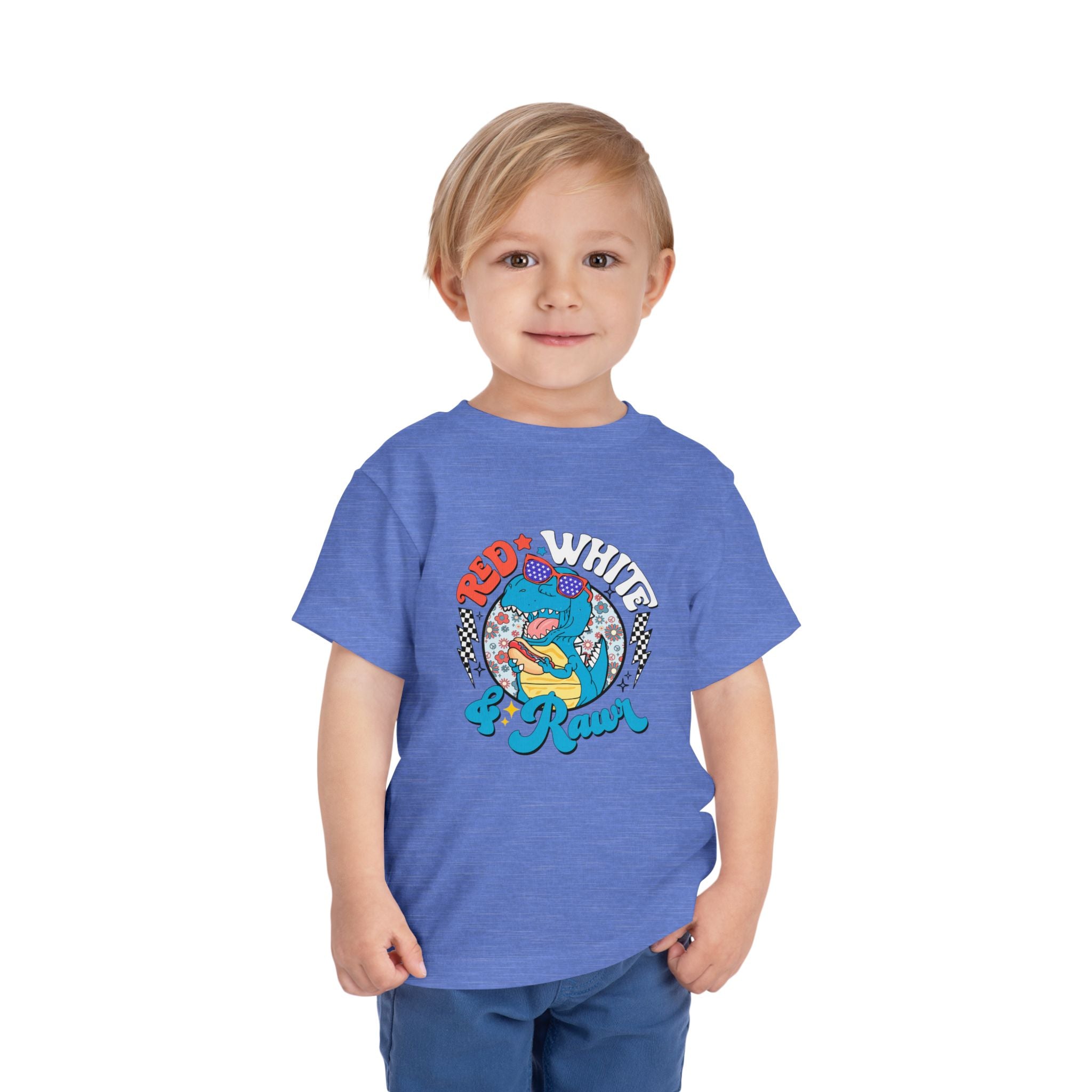 Toddler Tee — Red White & Roar Retro