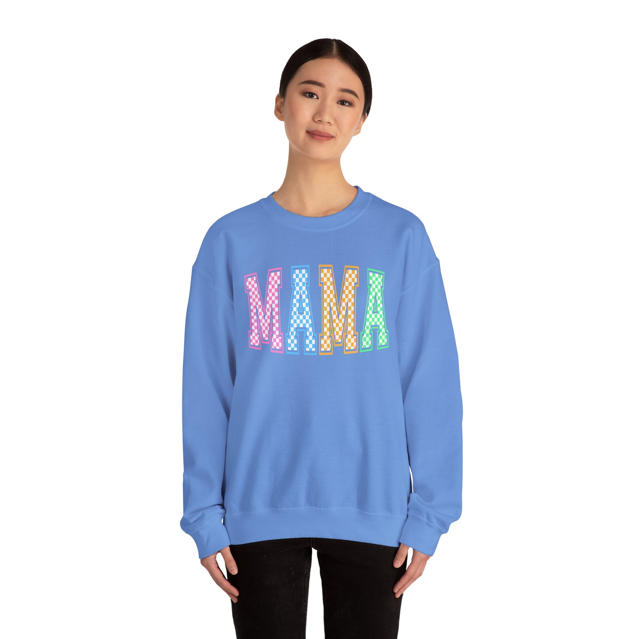 Mama Checkerboard Crewneck Sweatshirt