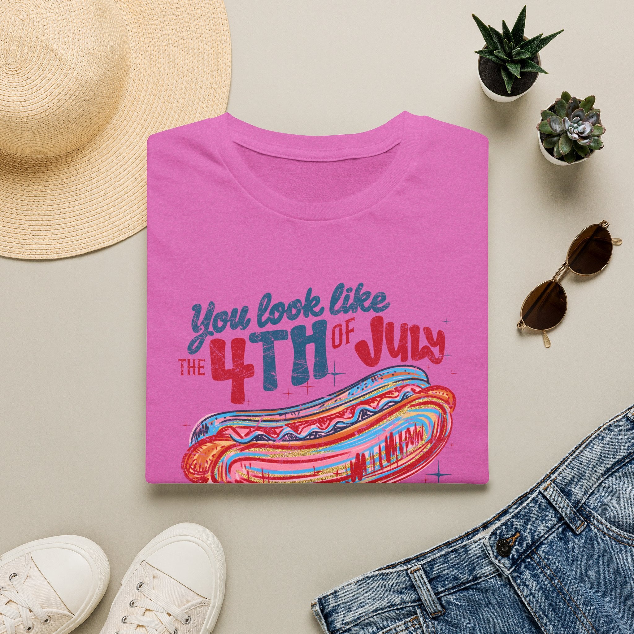 4th of July Hot Dog Tee