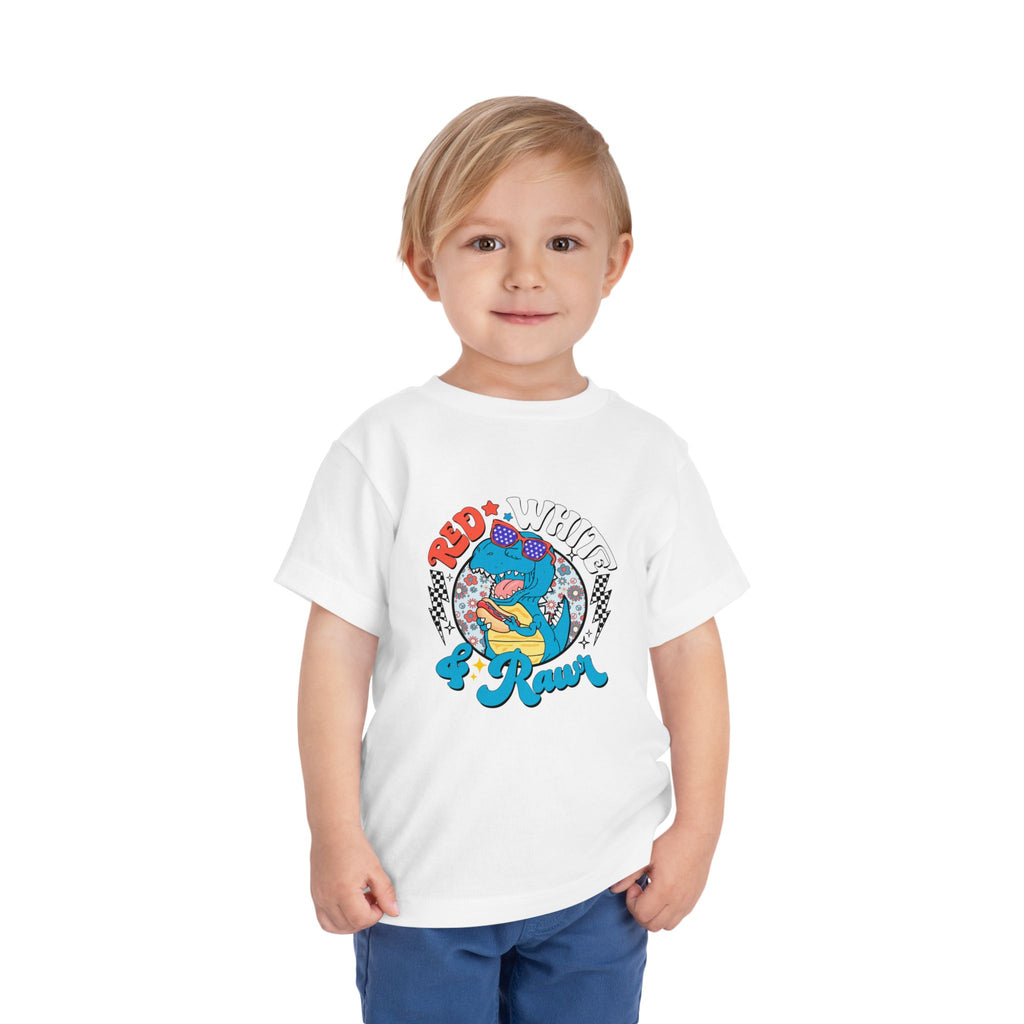 Toddler Tee — Red White & Roar Retro