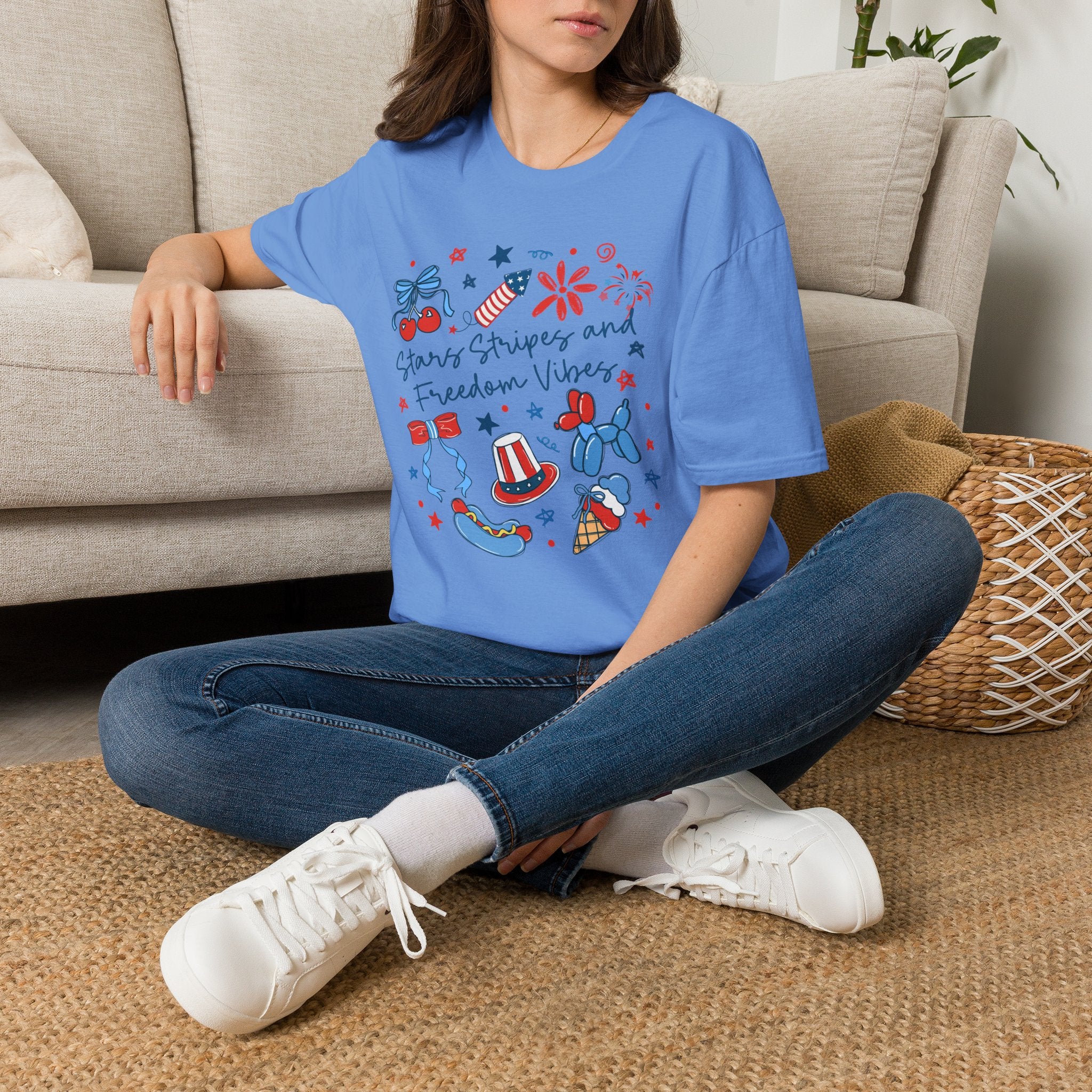 Stars, Stripes & Freedom Vibes Tee