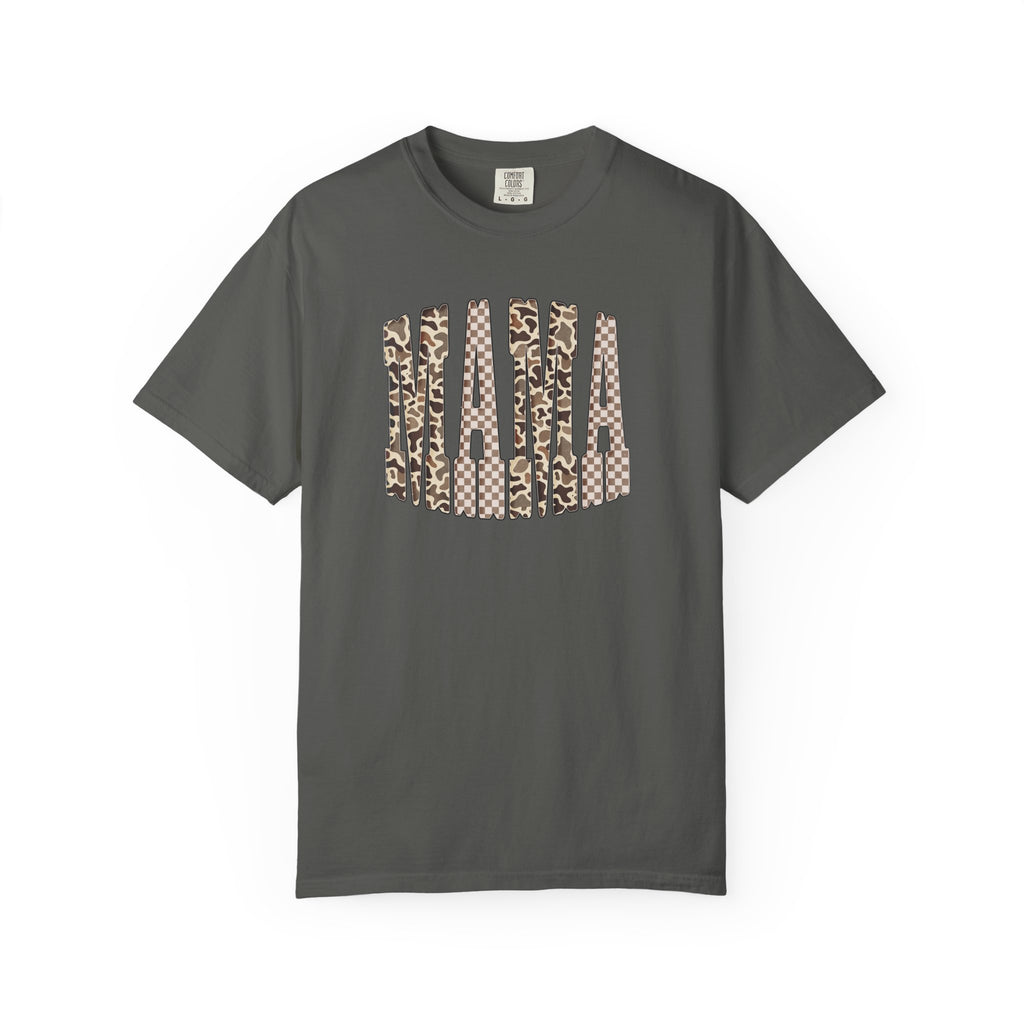 Camo & Checkered Graphic T-Shirt