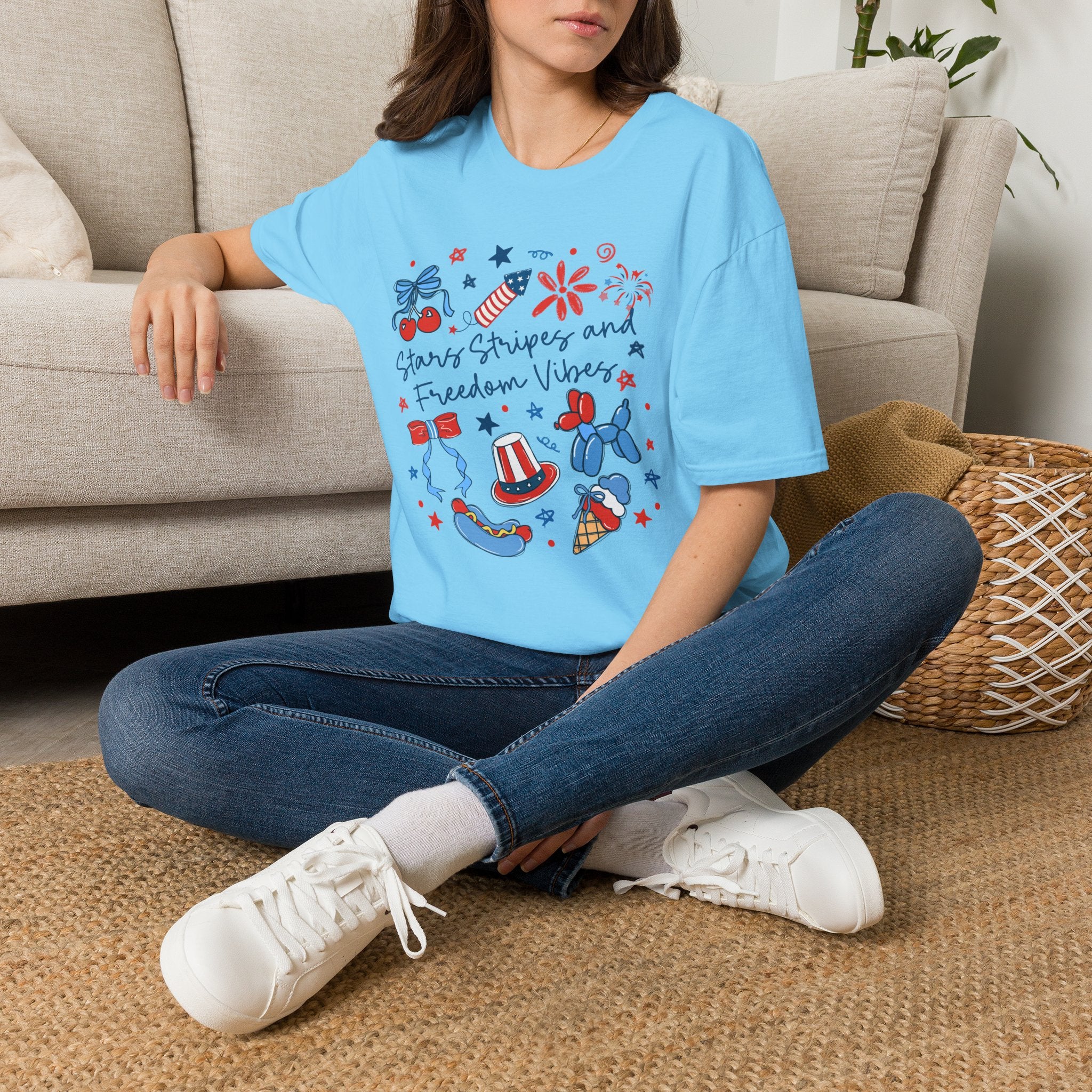 Stars, Stripes & Freedom Vibes Tee