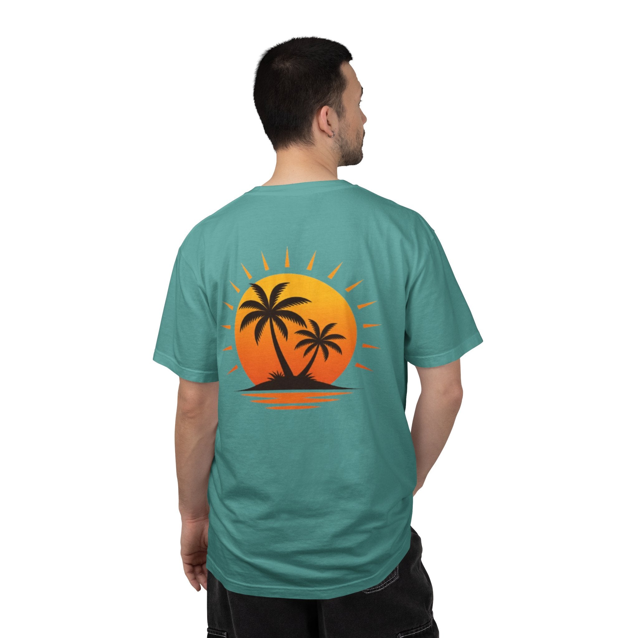 Sunset Palm Tee