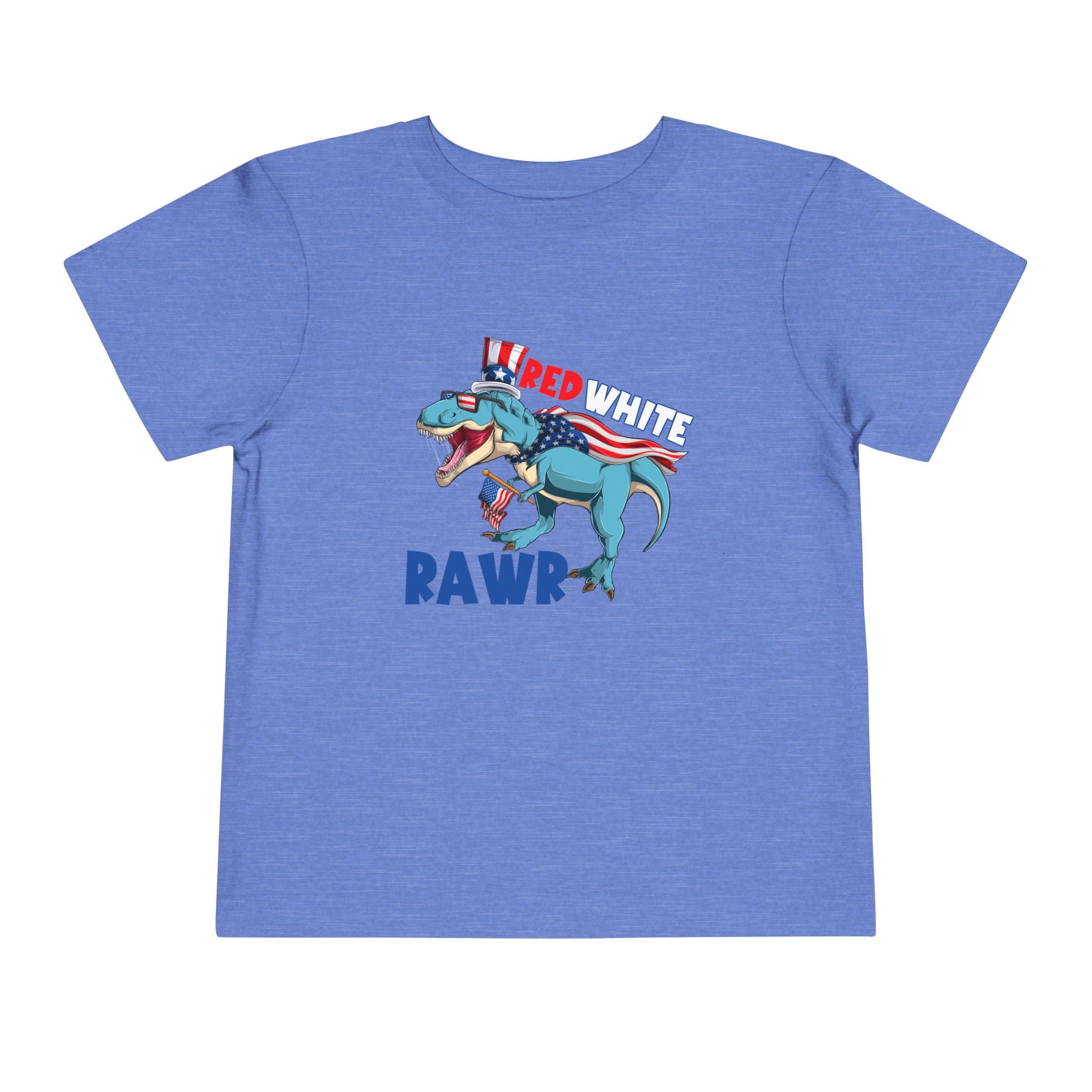 Toddler Tee- Red White RAWR