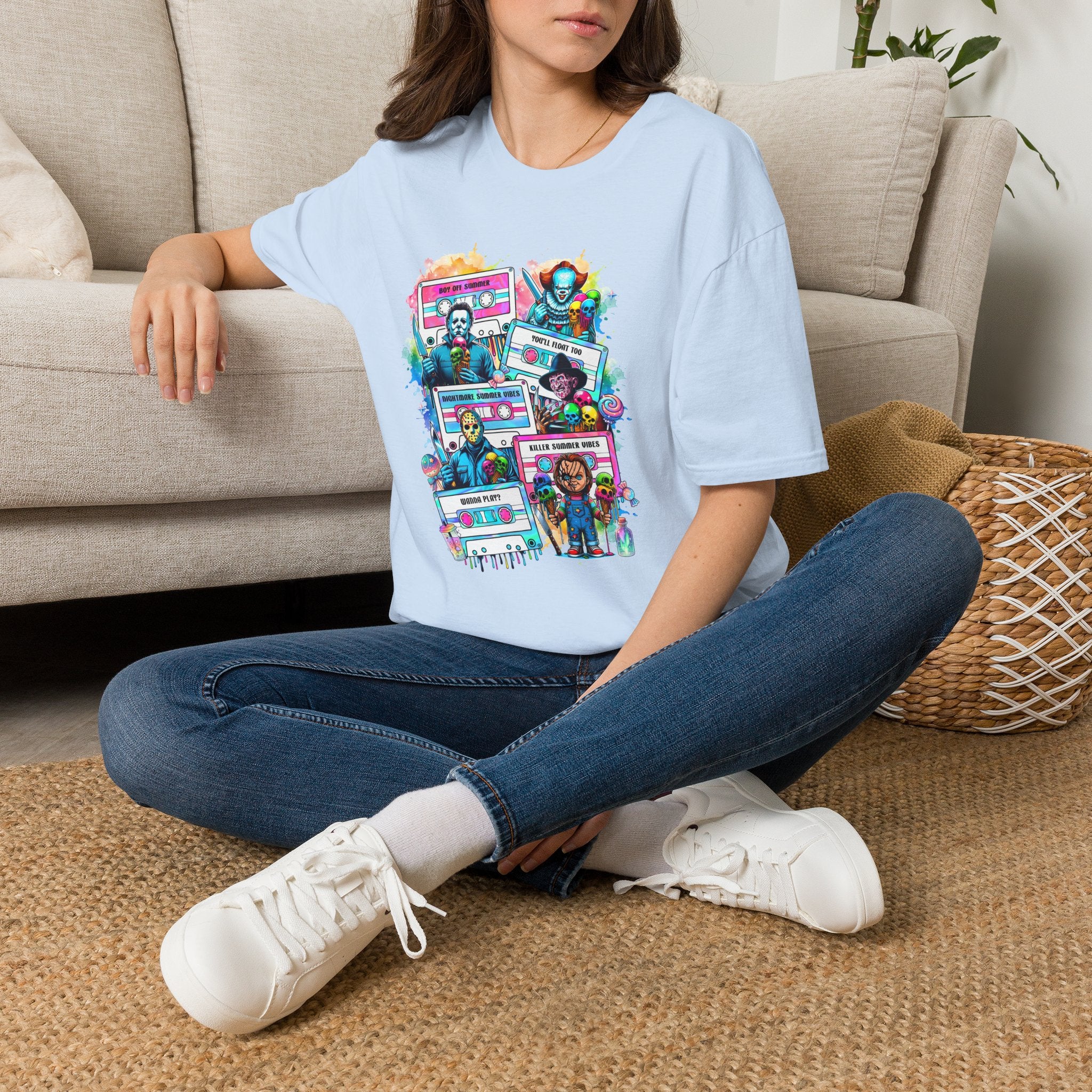 Horror Icons Cassette Tape T-Shirt