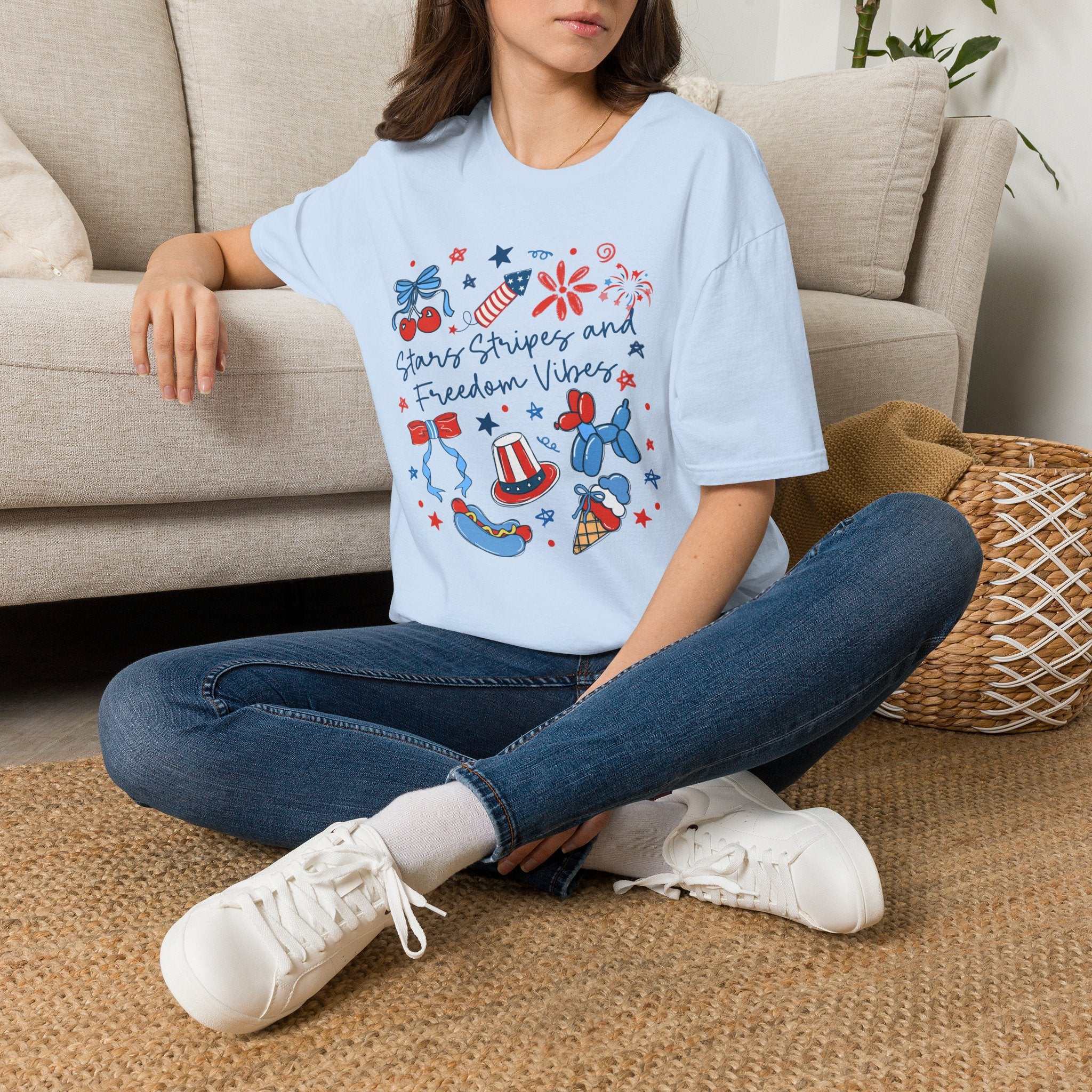 Stars, Stripes & Freedom Vibes Tee