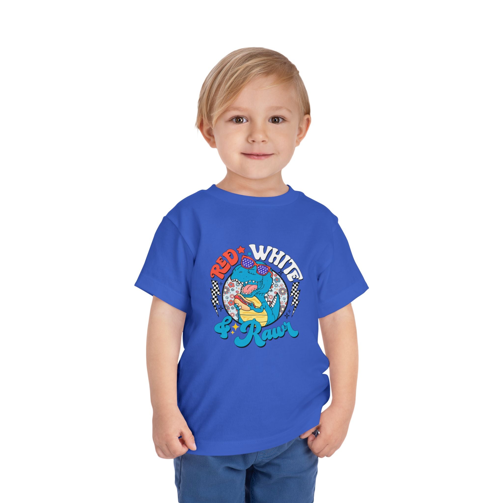 Toddler Tee — Red White & Roar Retro
