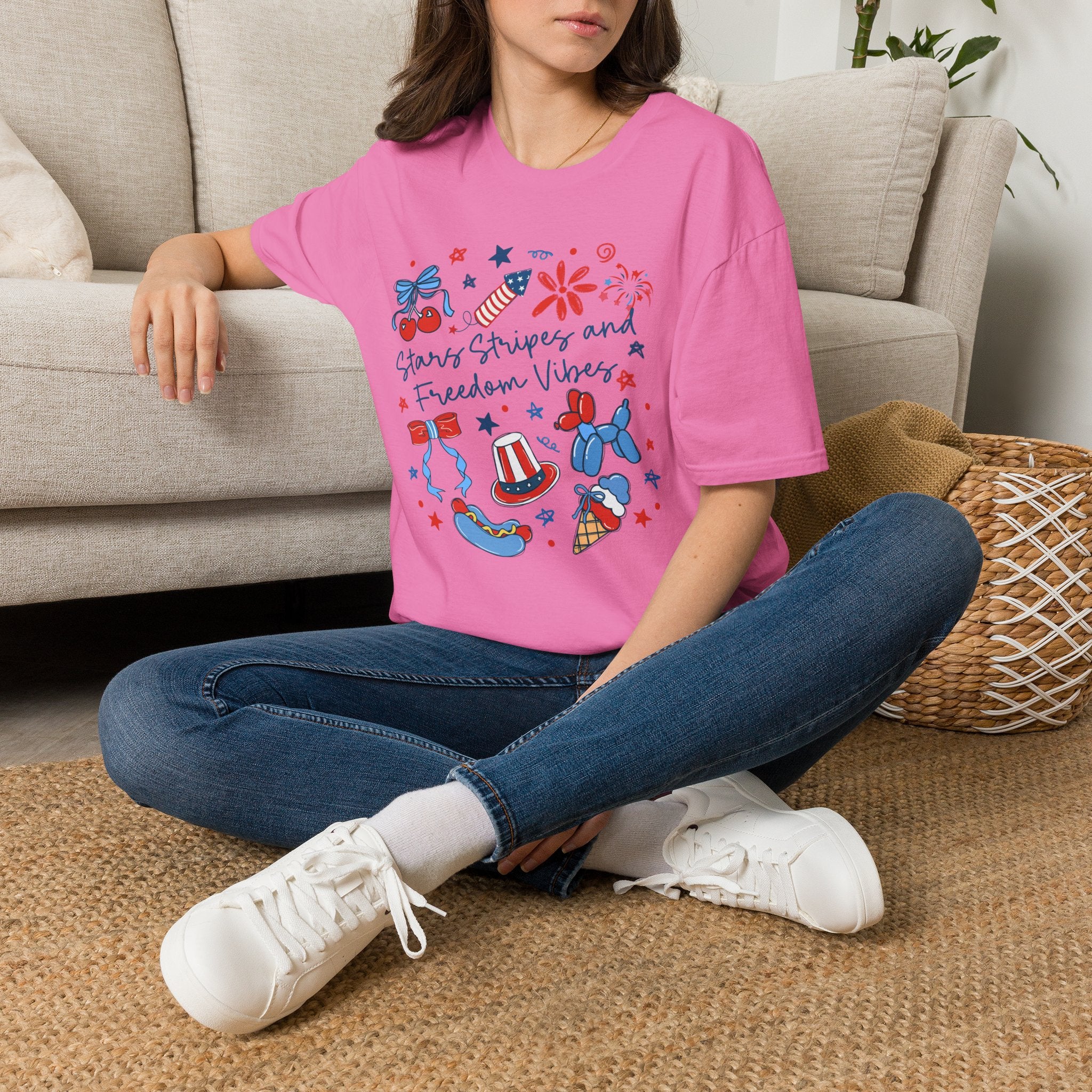Stars, Stripes & Freedom Vibes Tee