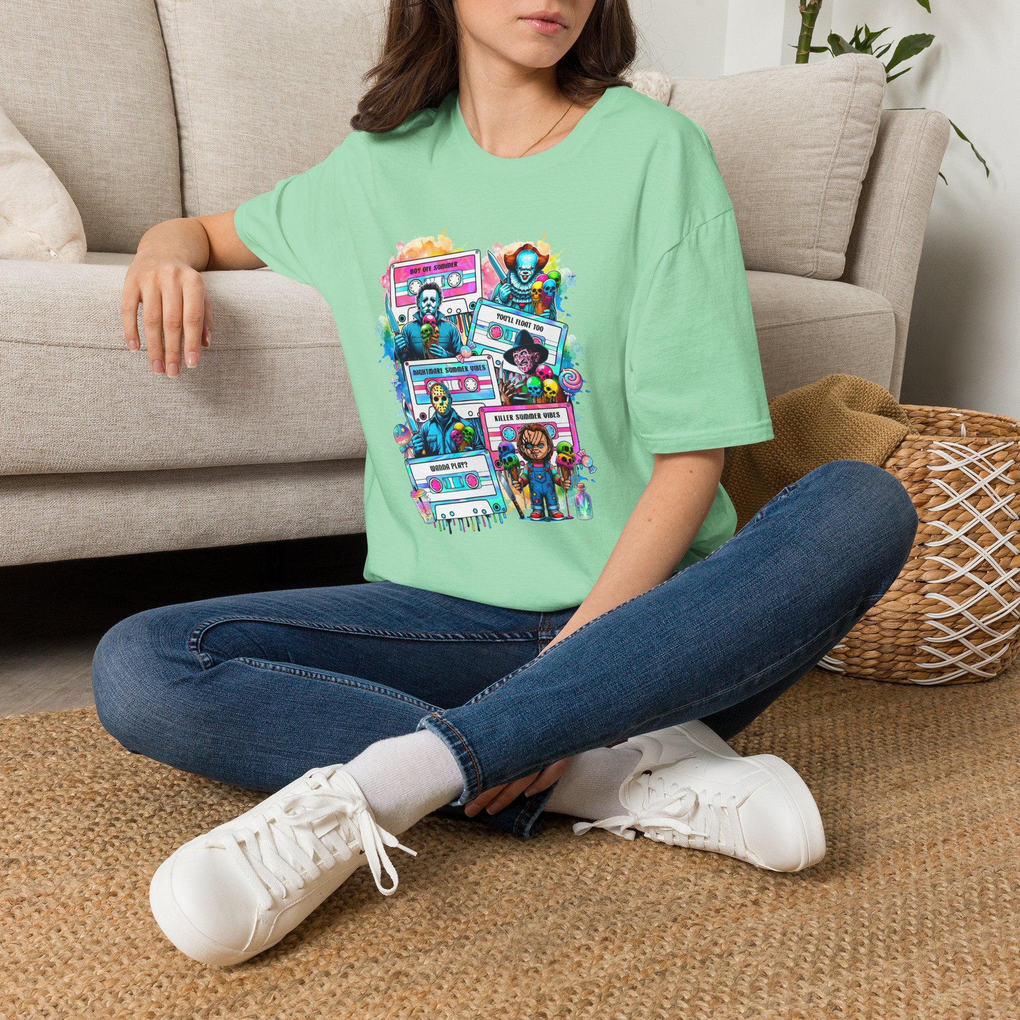 Horror Icons Cassette Tape T-Shirt