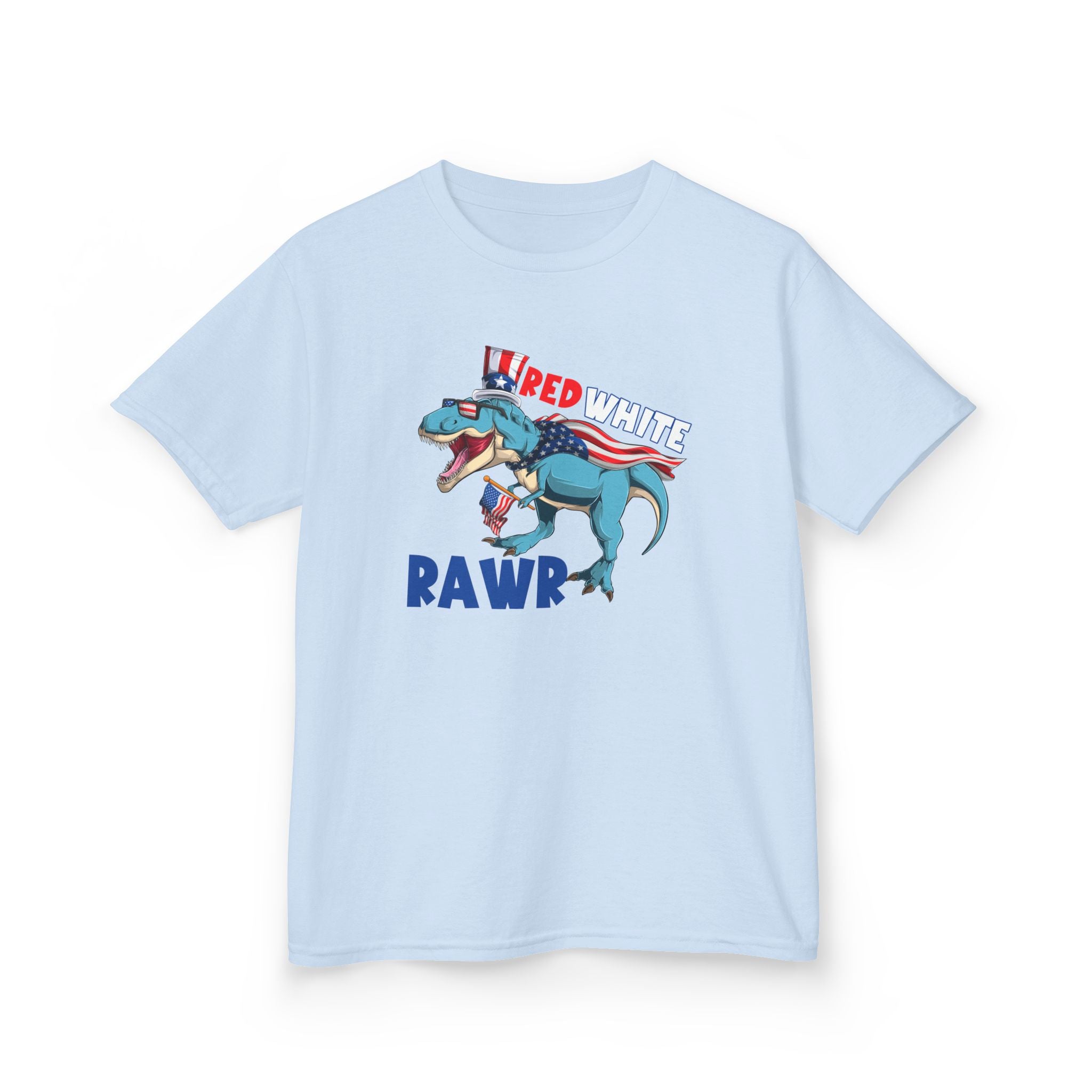Kids Tee — Red, White & RAWR