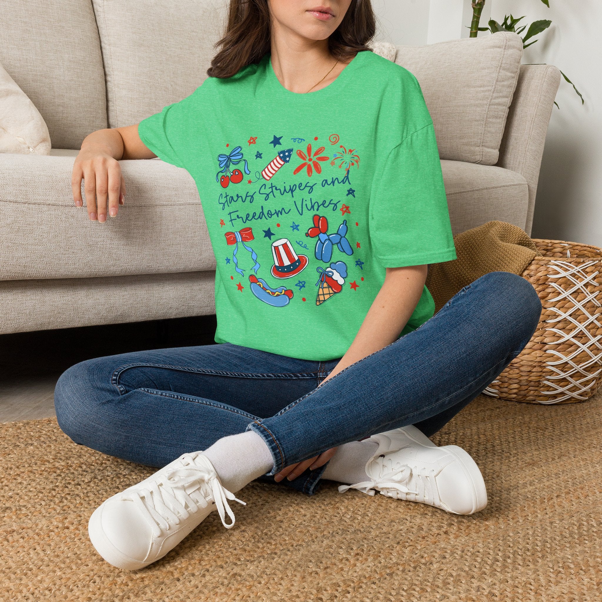 Stars, Stripes & Freedom Vibes Tee