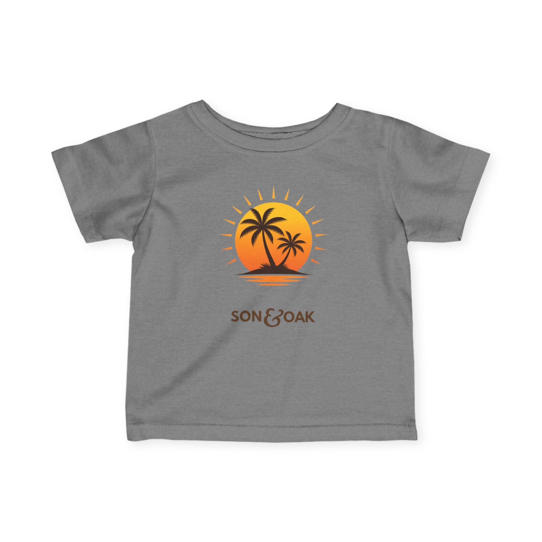 Infant Tee — Sunset Palm Tree