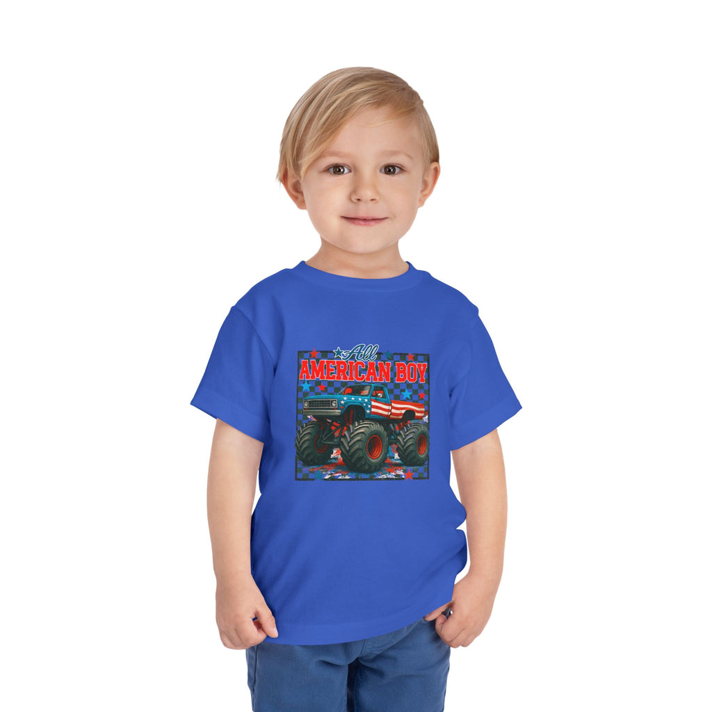 TODDLER -All American Boy Monster Truck Tee