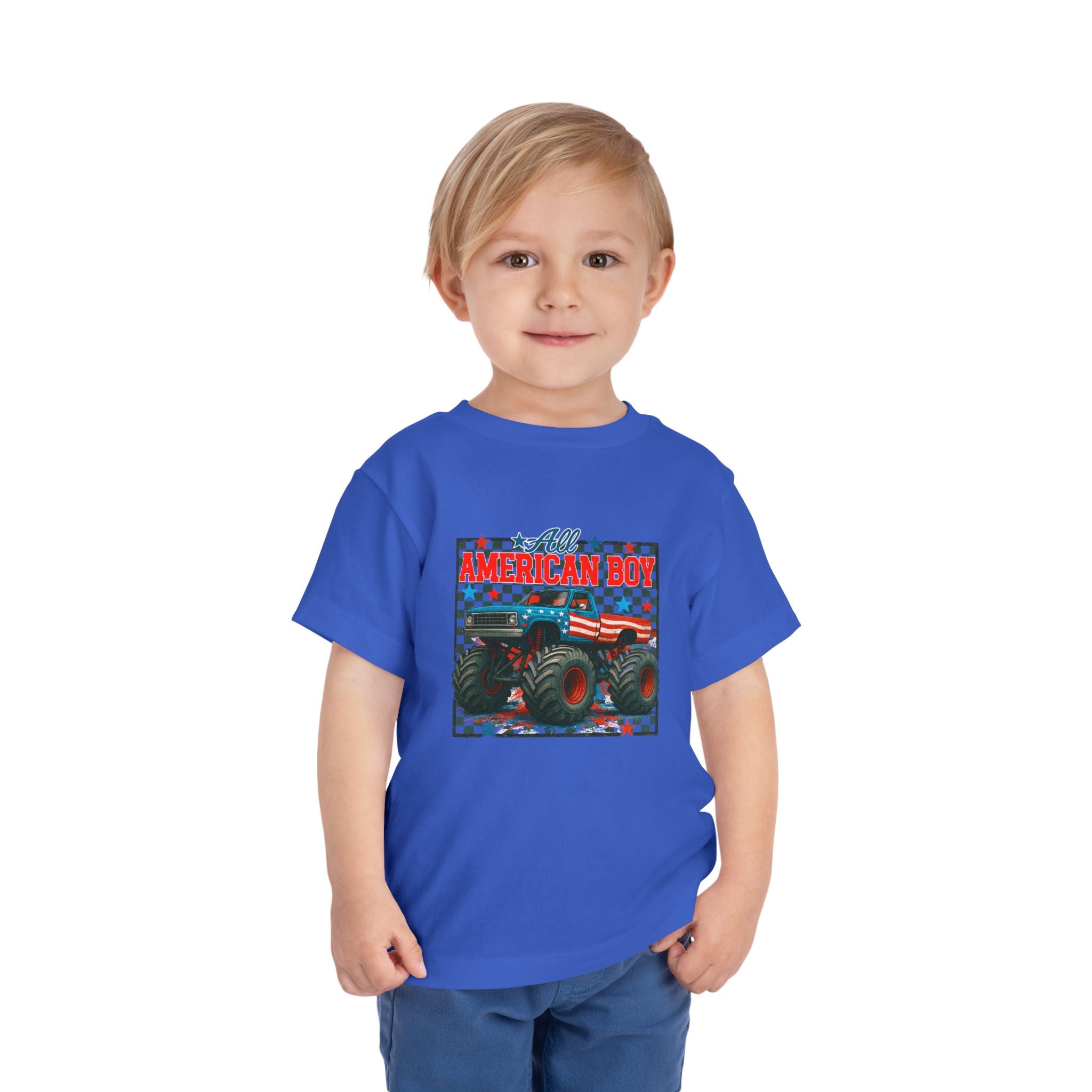 TODDLER -All American Boy Monster Truck Tee