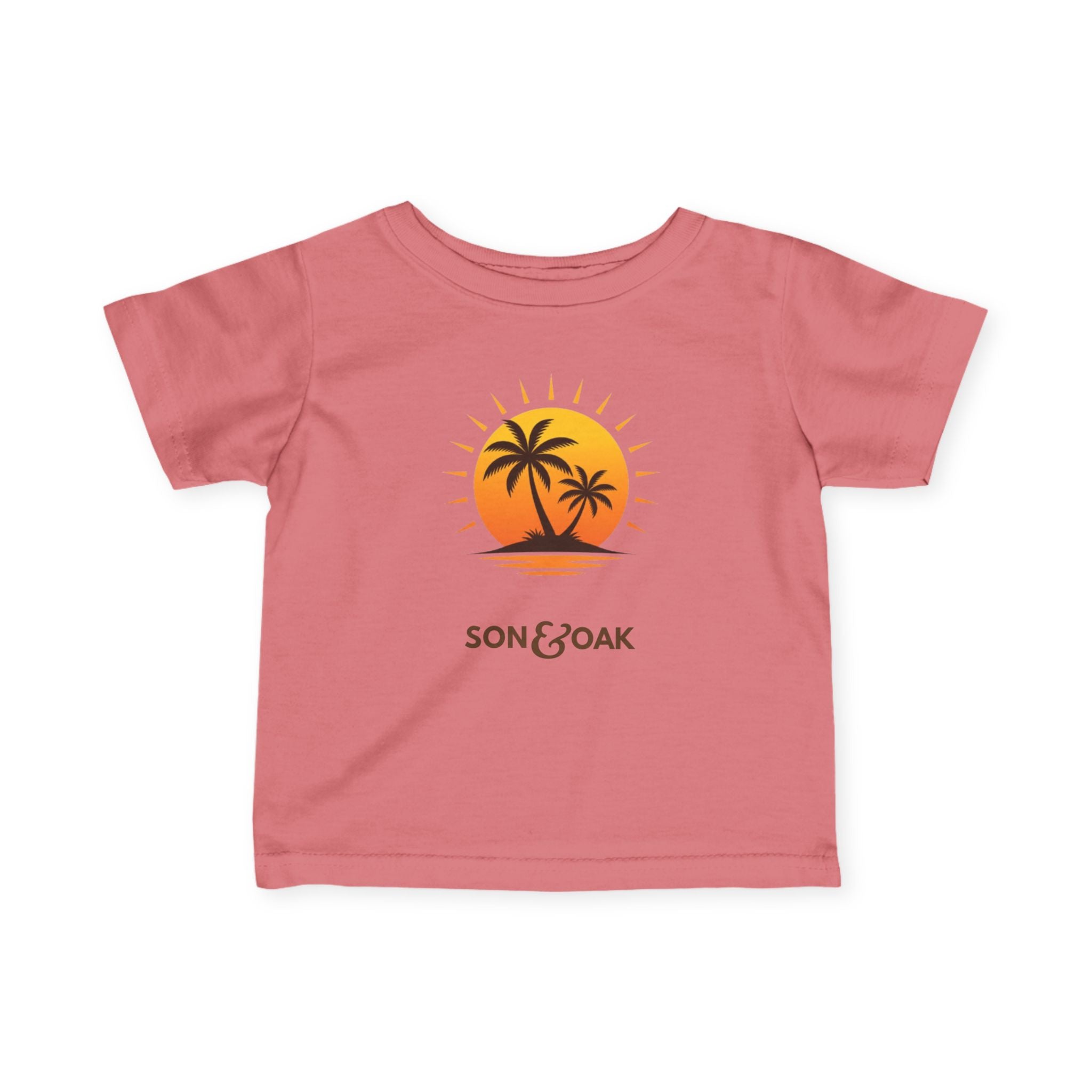 Infant Tee — Sunset Palm Tree