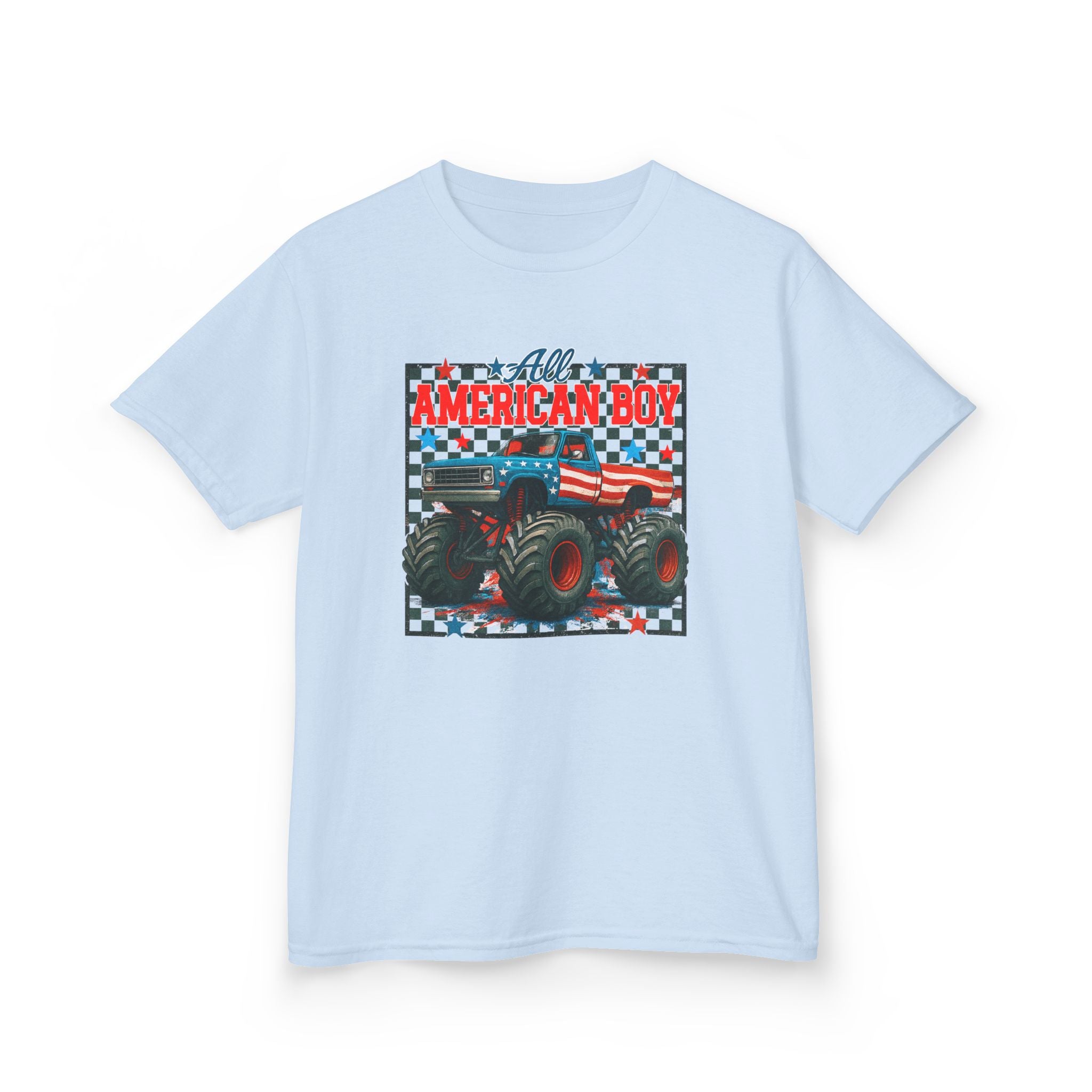 Kids Tee — All American Boy Monster Truck