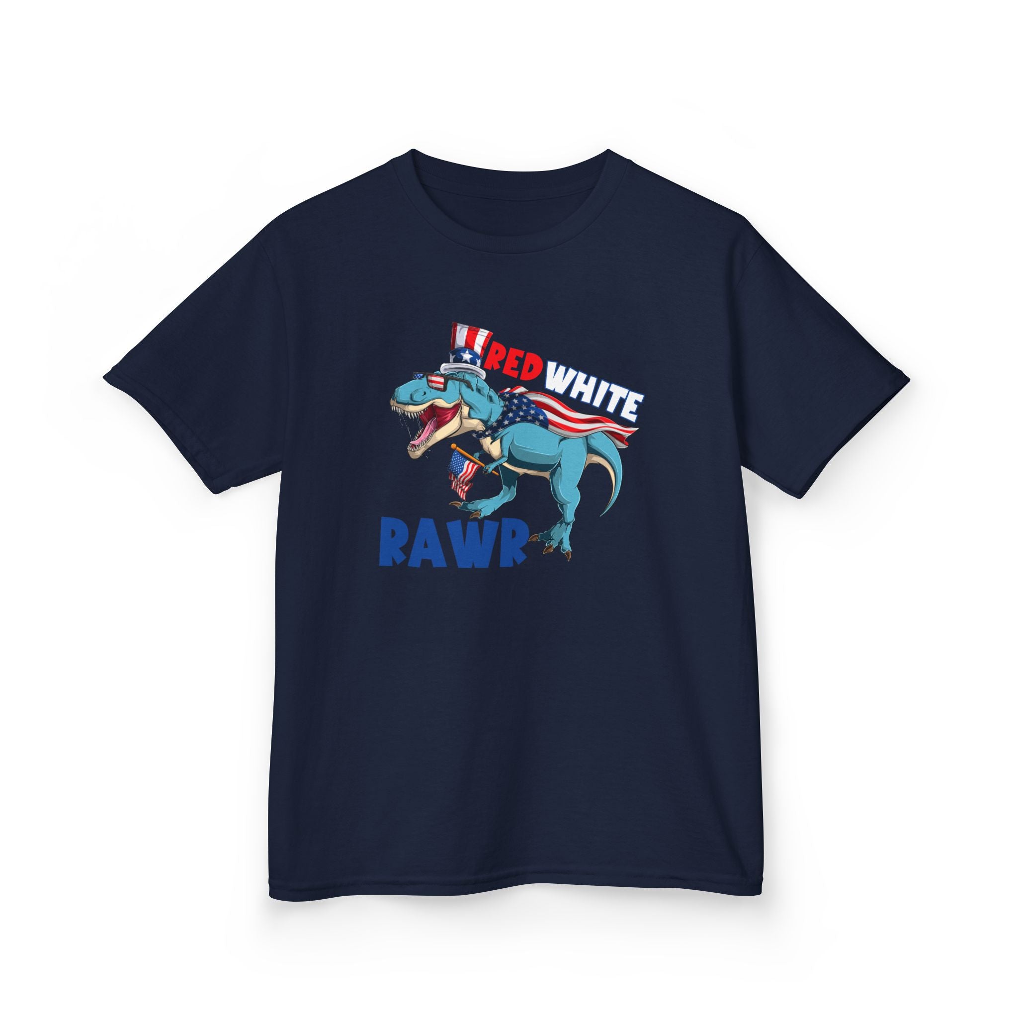 Kids Tee — Red, White & RAWR