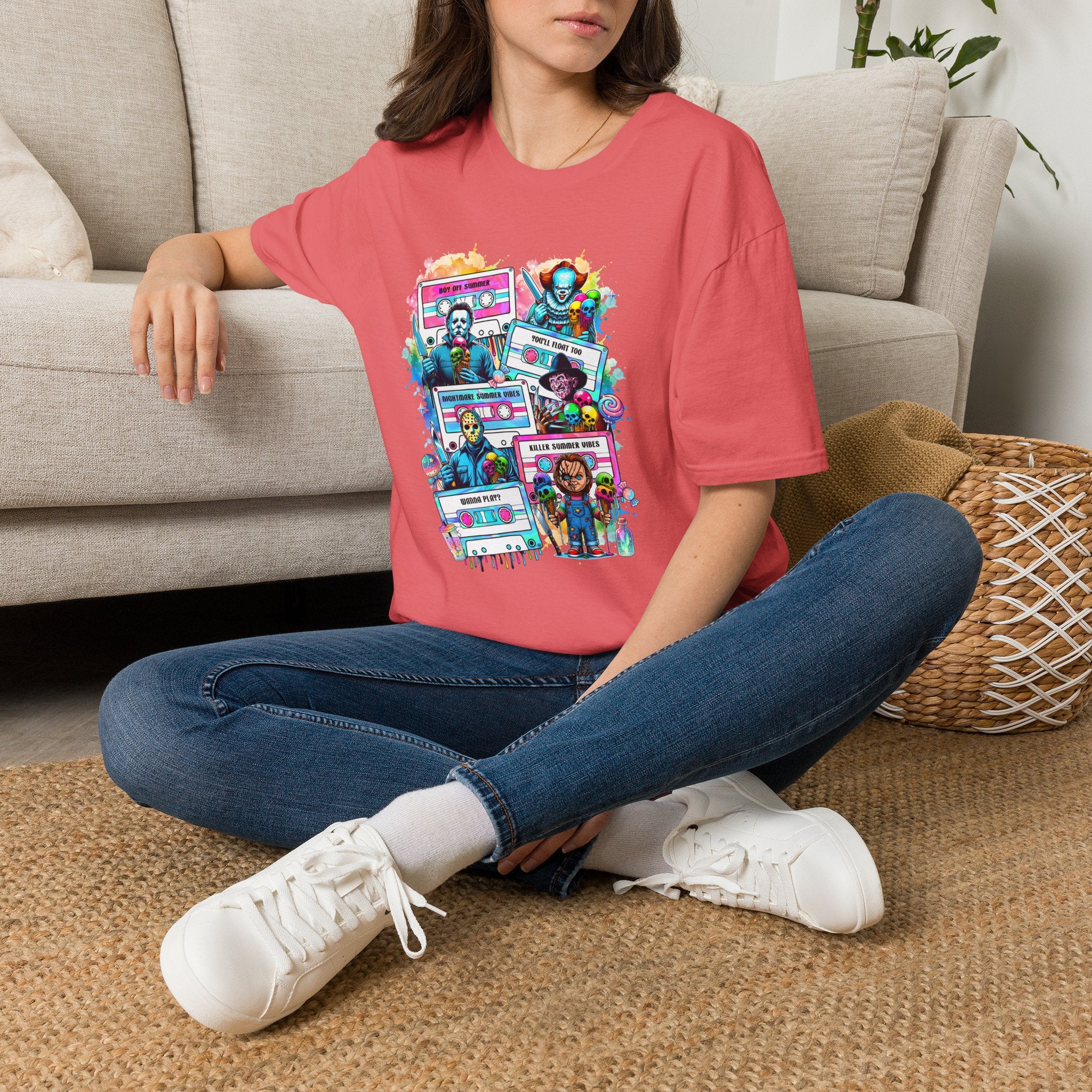 Horror Icons Cassette Tape T-Shirt