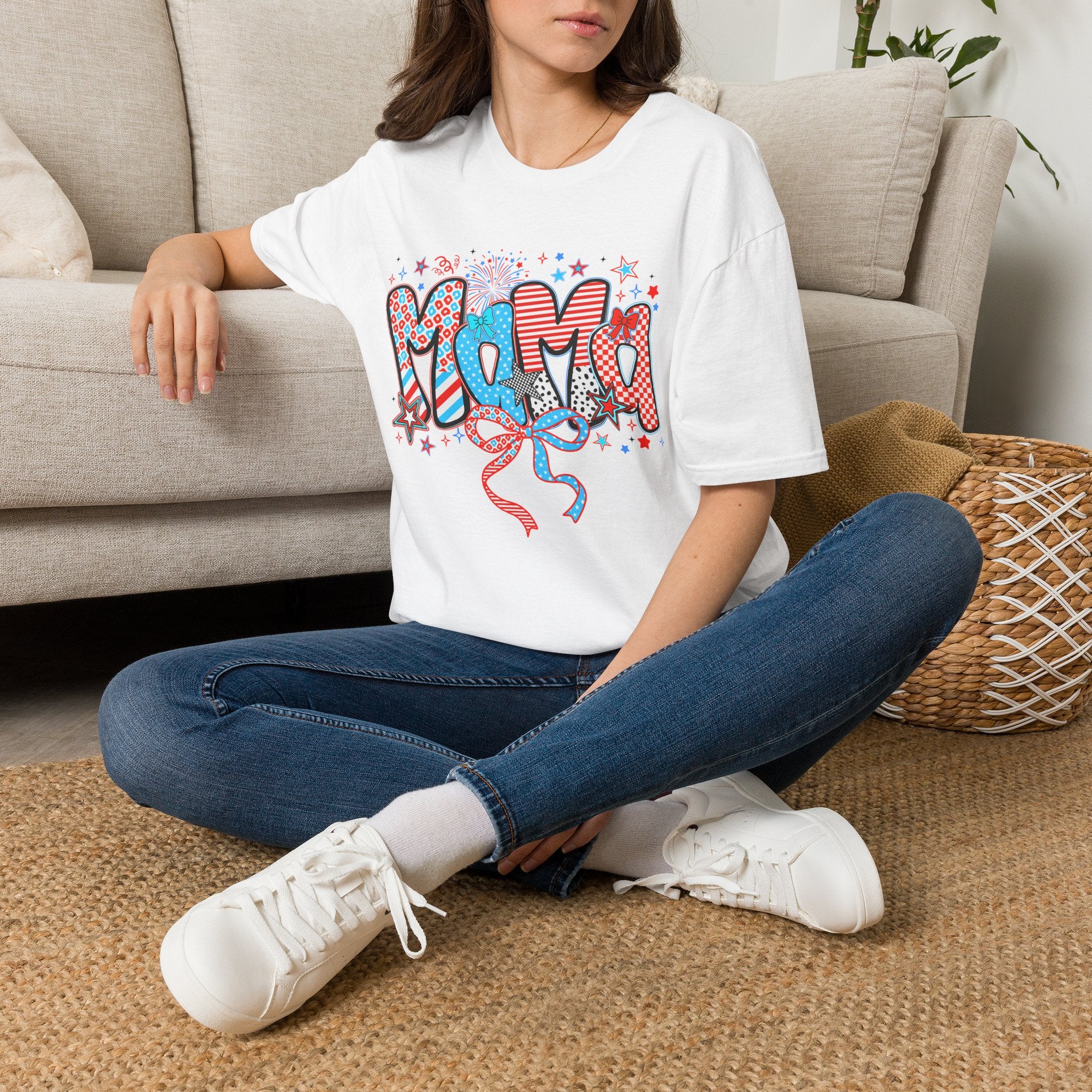 Mama Patriotic Graphic Tee