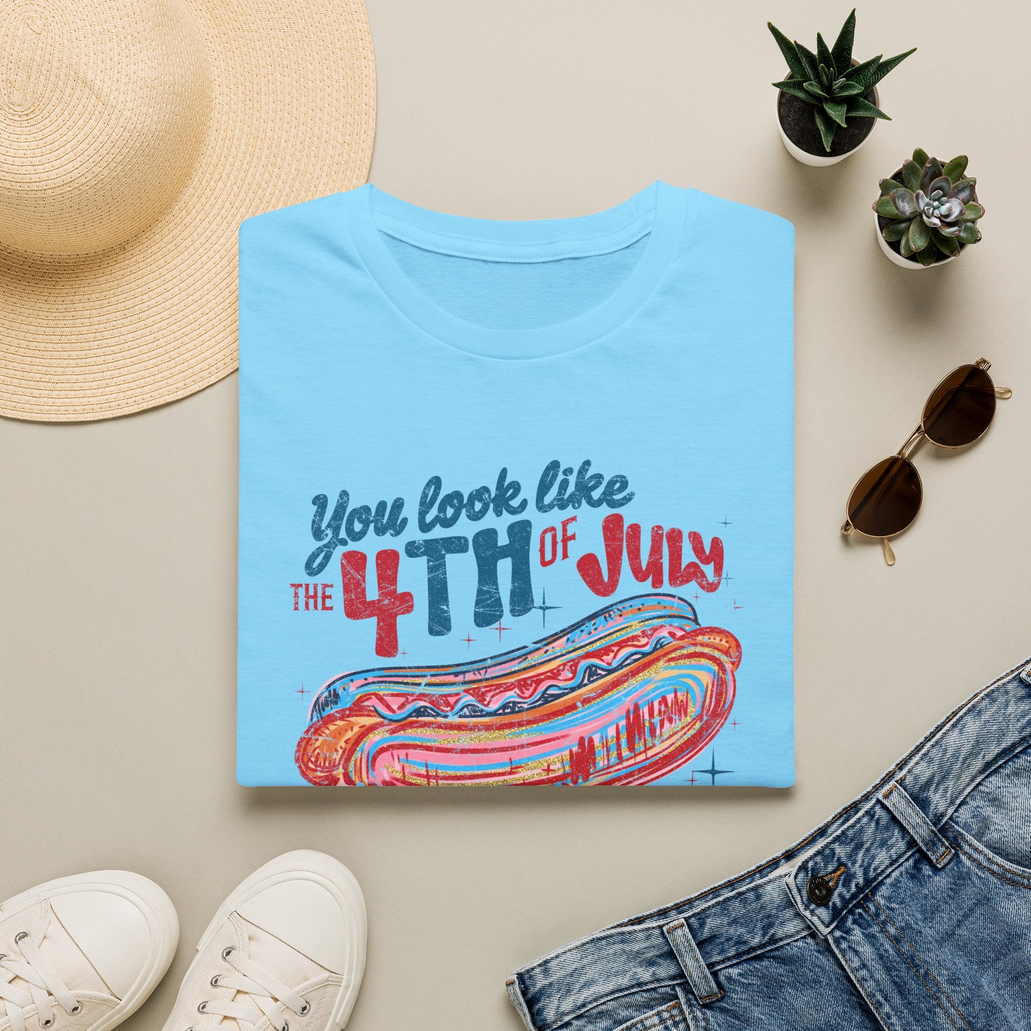 4th of July Hot Dog Tee