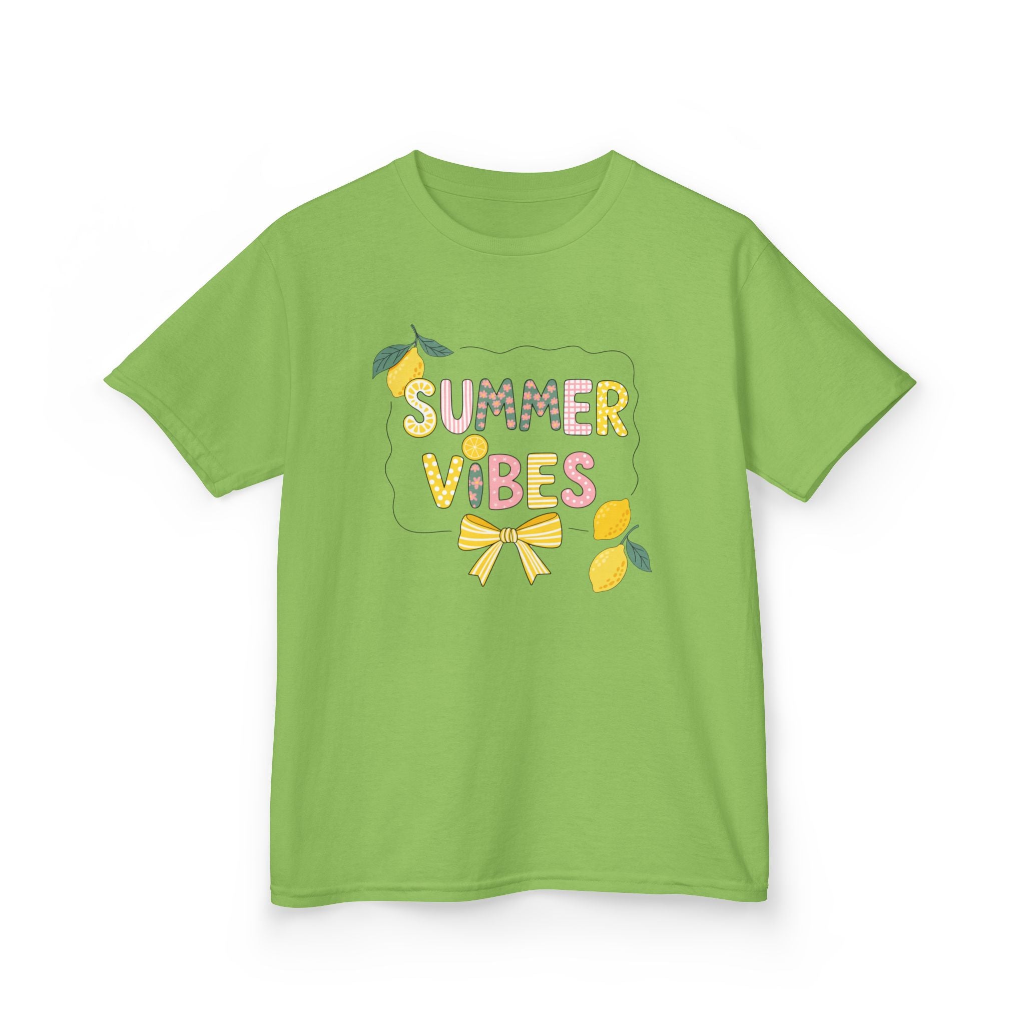 Summer Vibes Lemon Graphic Kid Tee