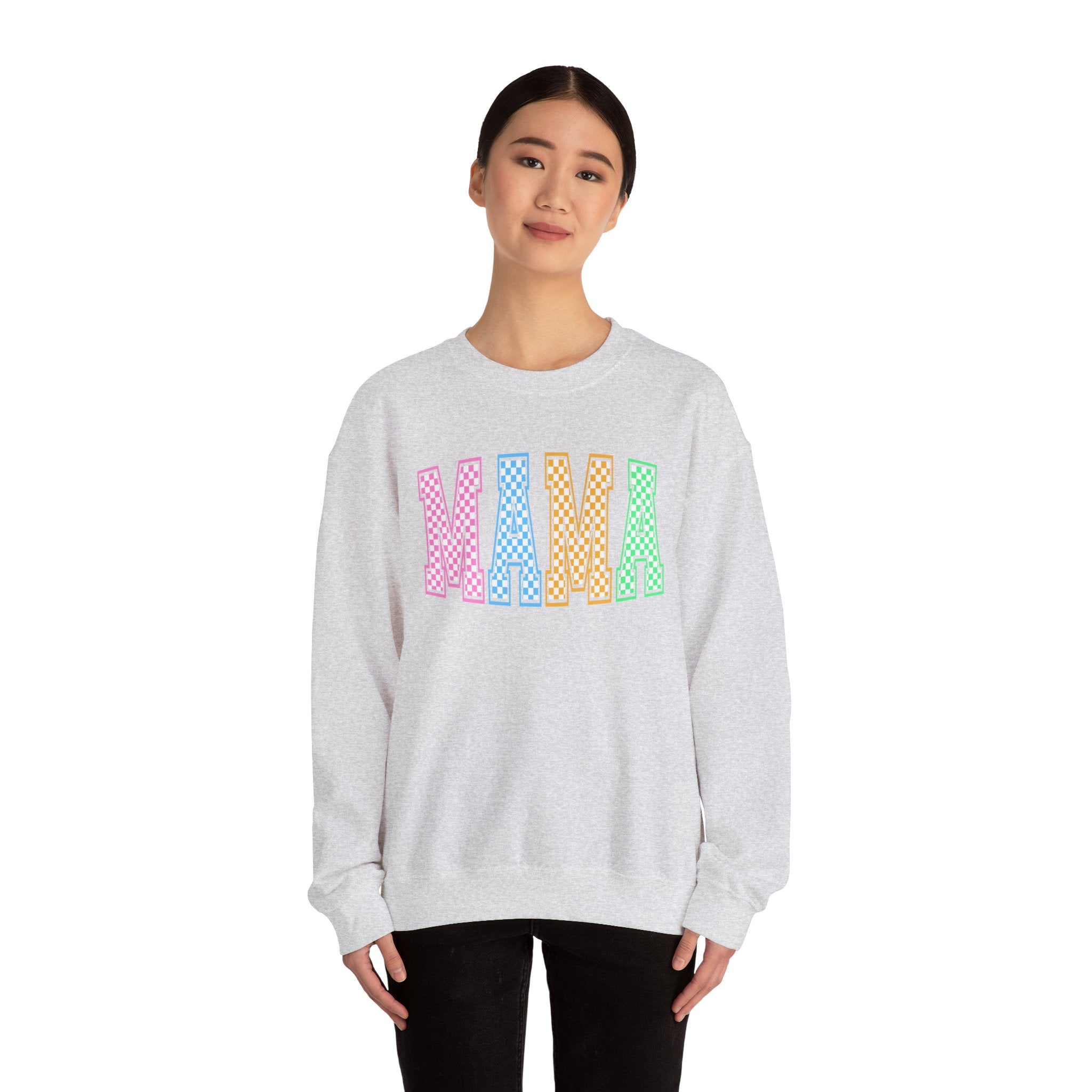 Mama Checkerboard Crewneck Sweatshirt